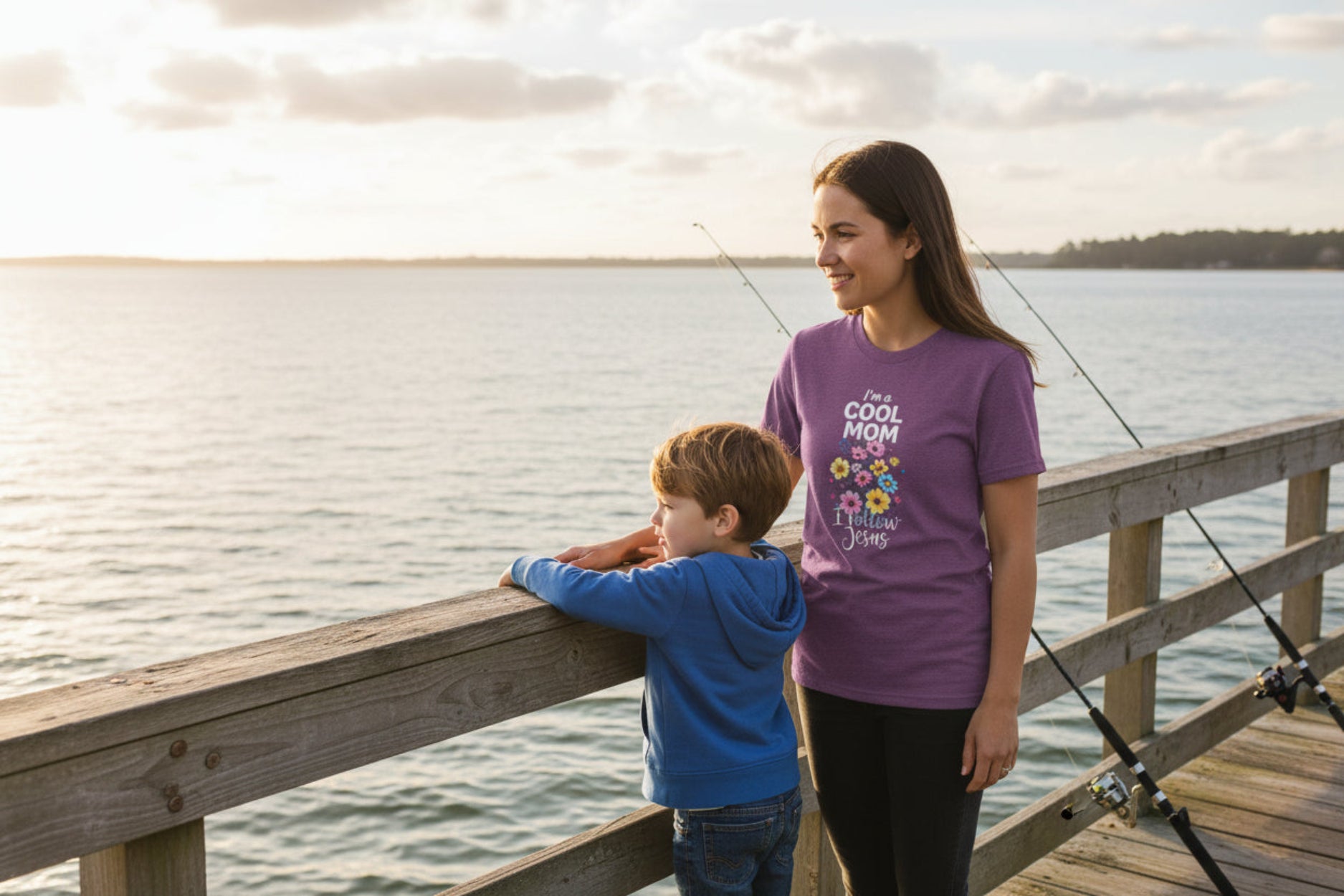 Cool Mom T-Shirt — “I’m a Cool Mom, I Follow Jesus” Christian Mom Tee