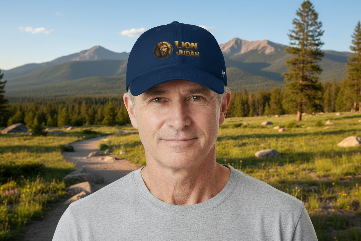 Lion of Judah Baseball Cap – Christian Faith Lion Emblem Clean Up Cap