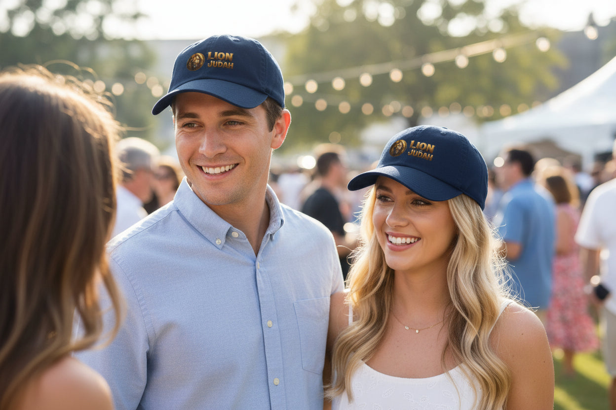 Lion of Judah Baseball Cap – Christian Faith Lion Emblem Clean Up Cap