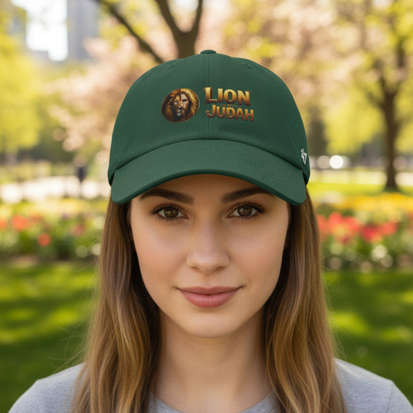 Lion of Judah Baseball Cap – Christian Faith Lion Emblem Clean Up Cap