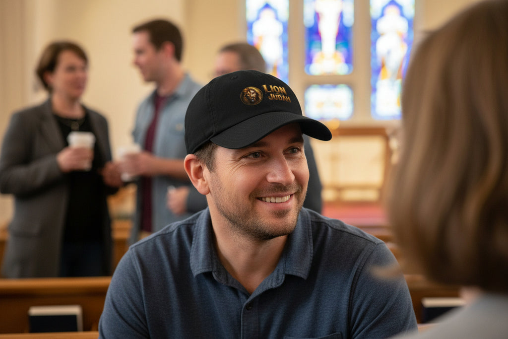 Lion of Judah Baseball Cap – Christian Faith Lion Emblem Clean Up Cap