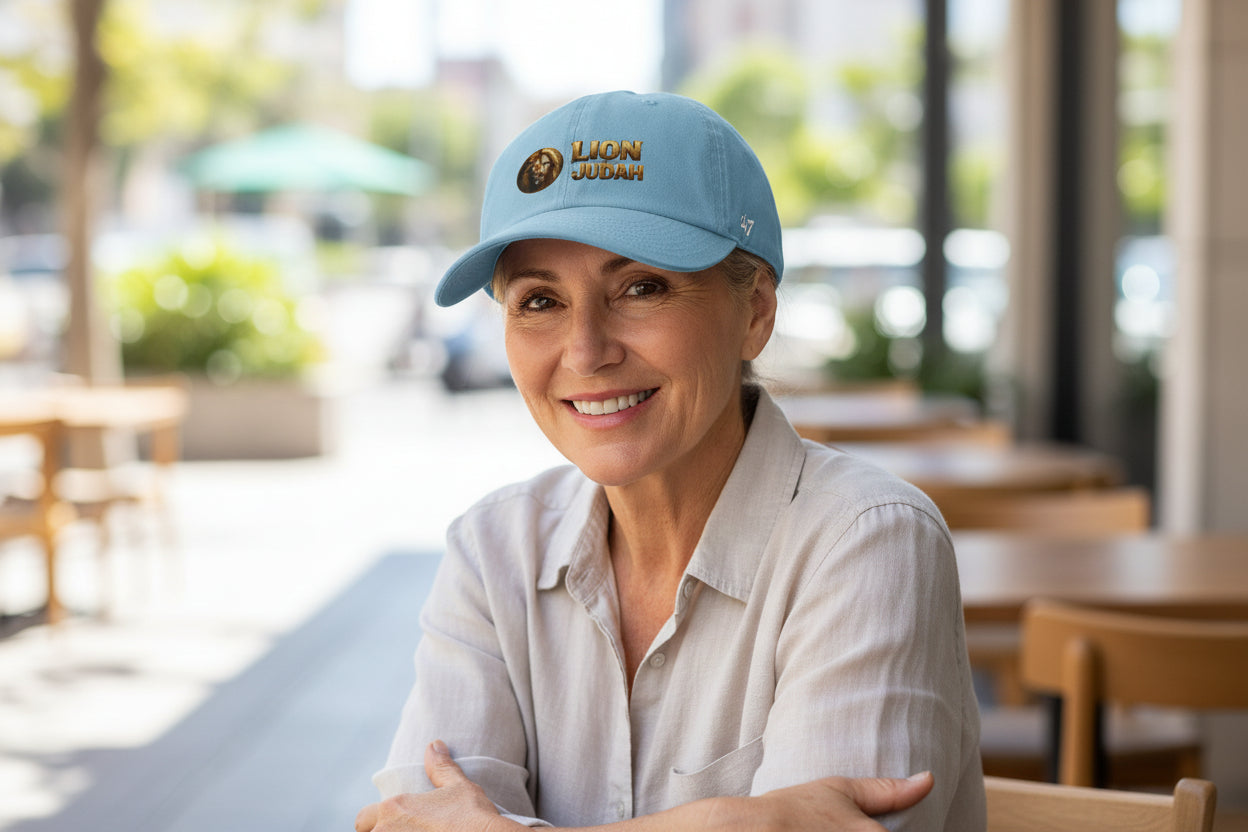 Lion of Judah Baseball Cap – Christian Faith Lion Emblem Clean Up Cap