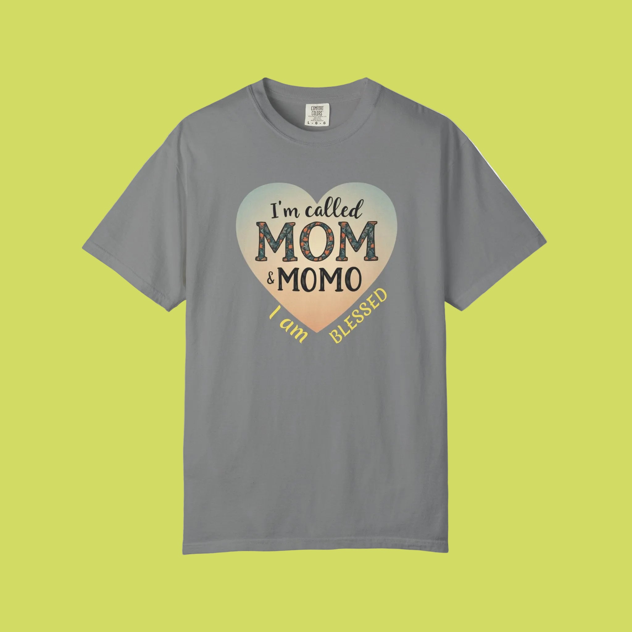 I'm Called Mom & Momo T-Shirt — "I Am Blessed" Heart Design