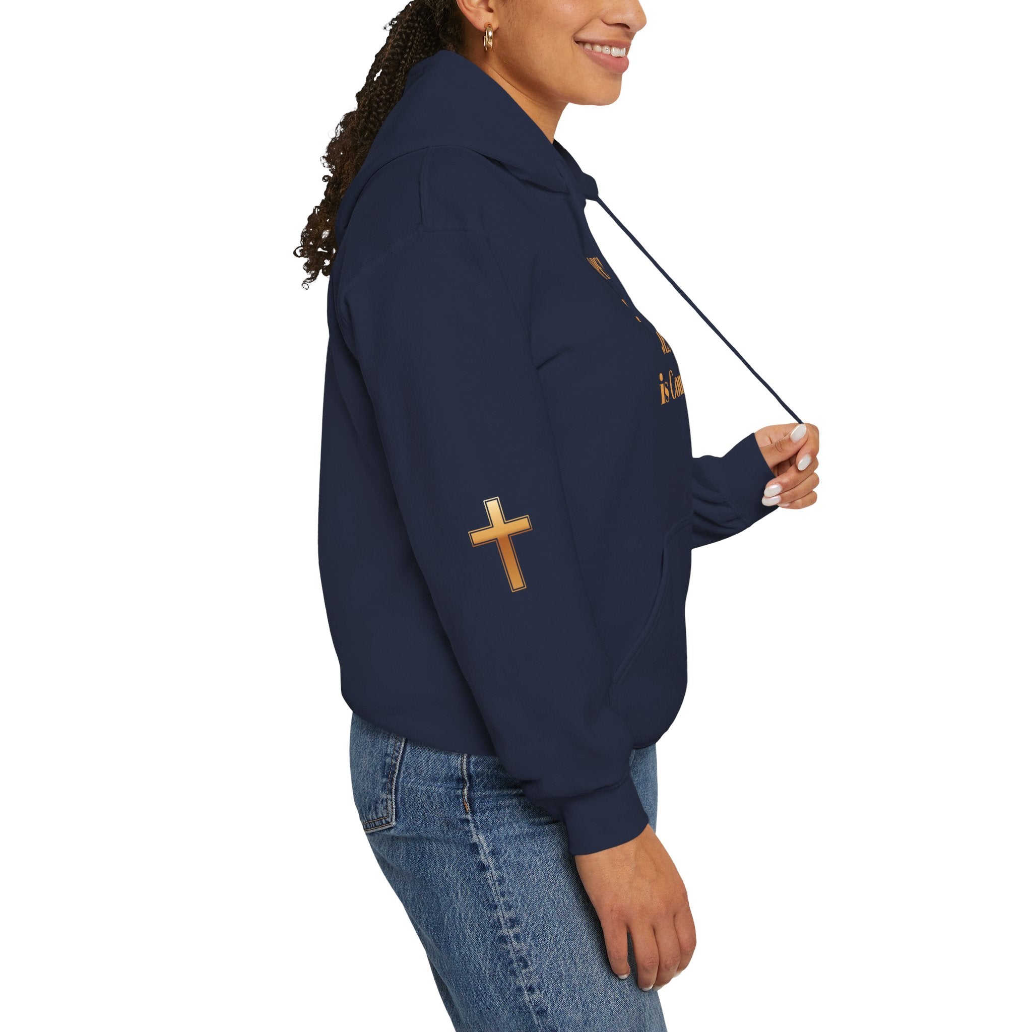 Religious Hoodie - "Open Your Eyes, JESUS is Coming!" Pullover