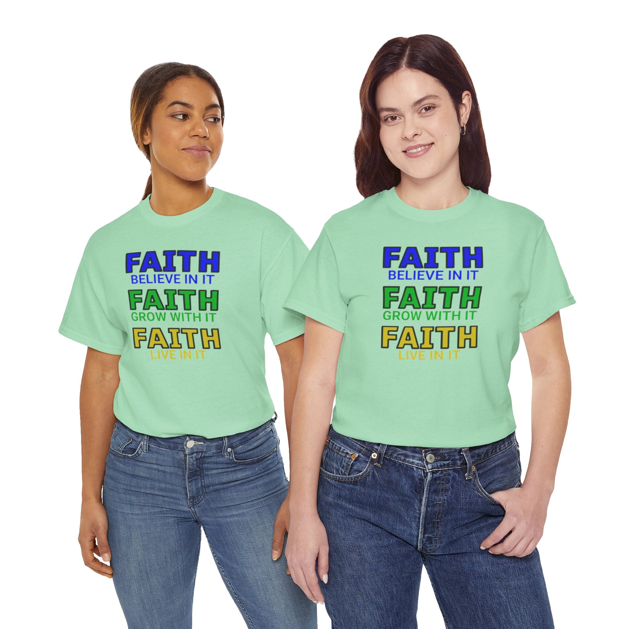 Faith-Inspired Unisex Cotton Tee, Spiritual T-Shirt, Inspirational Apparel, Gift for Believers, Everyday Wear, Positive Vibes