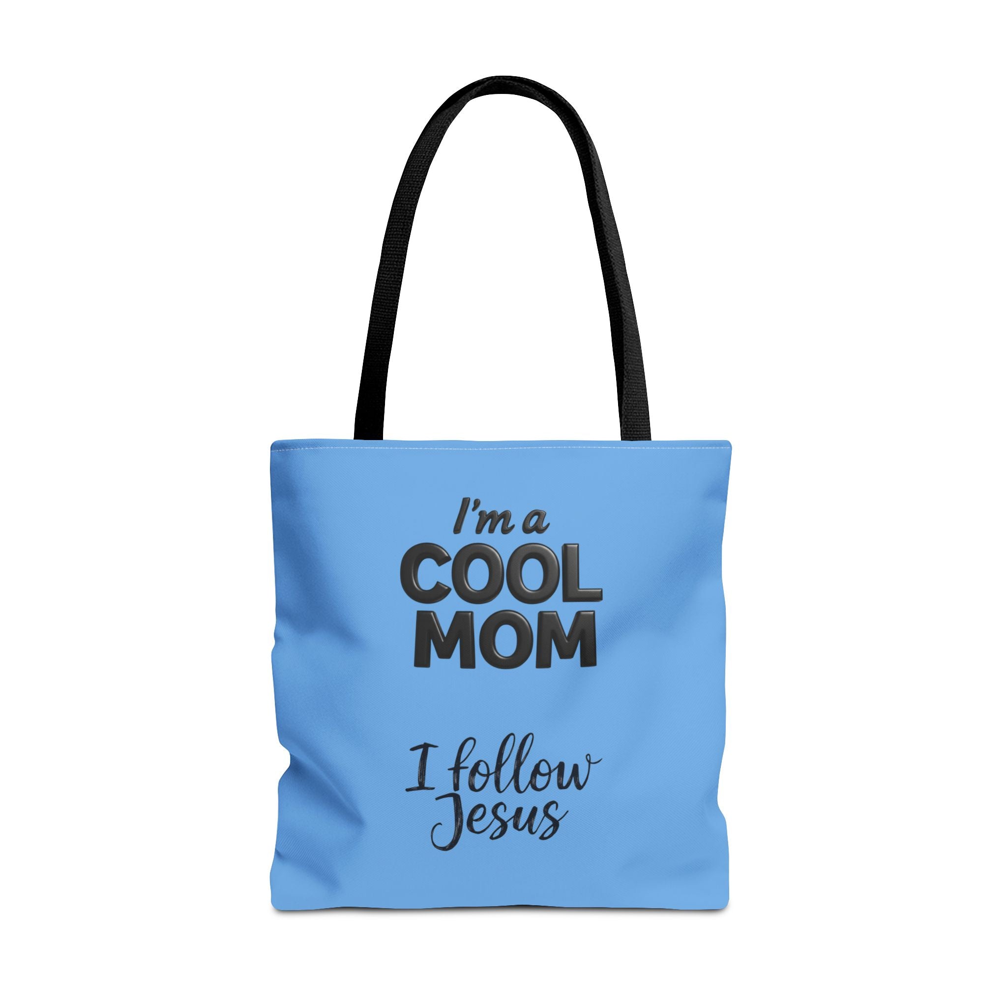 Cool Mom Tote Bag – "I Follow Jesus" Christian Faith Beach & Grocery Tote