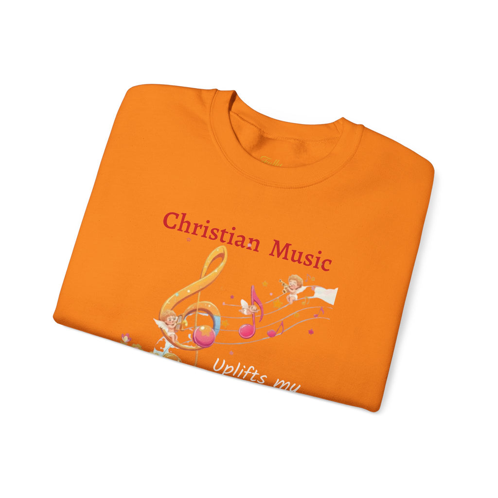 Christian Music Uplifts My Soul Crewneck Sweatshirt