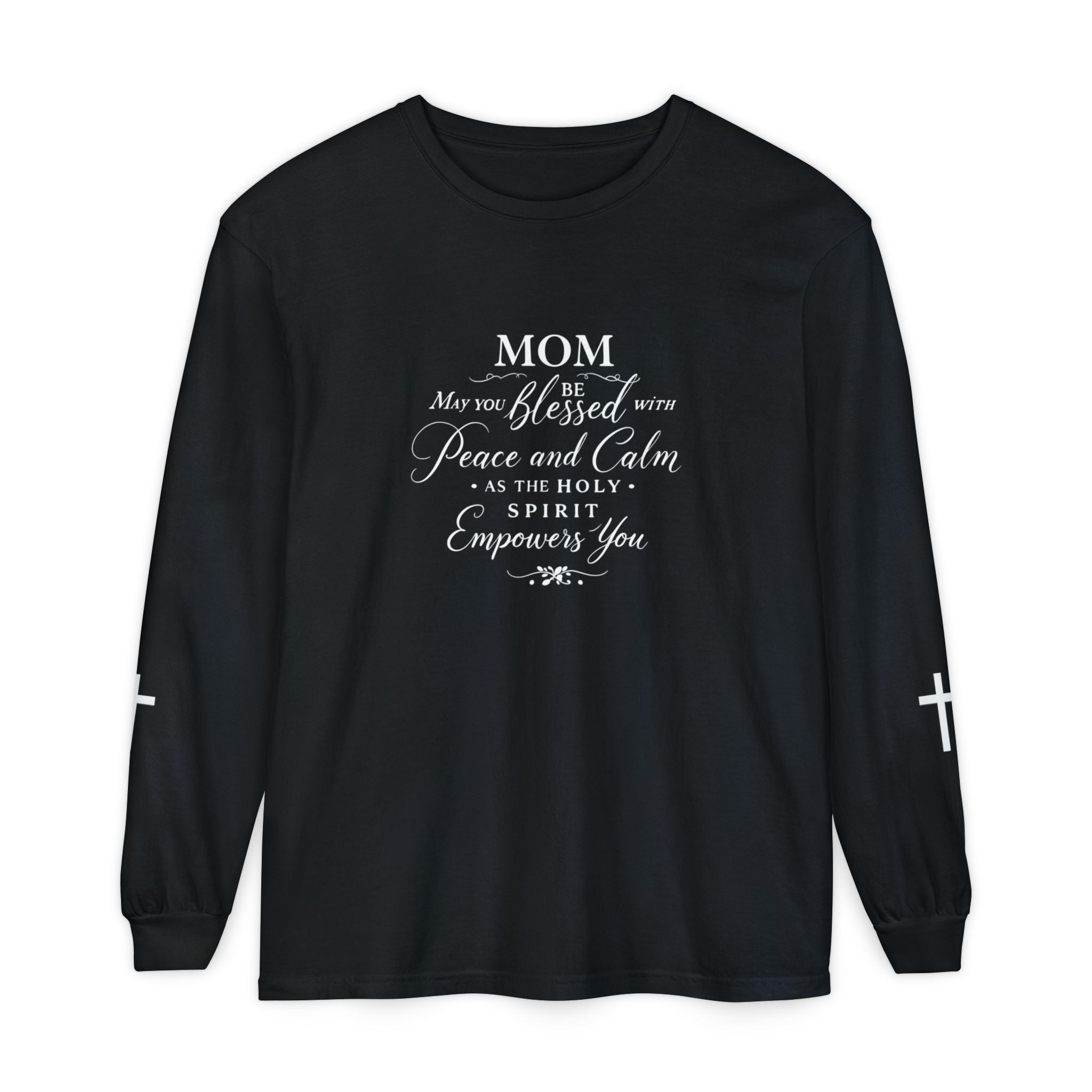 Mom Blessed Prayer Long Sleeve Shirt — Christian Mother's Gift