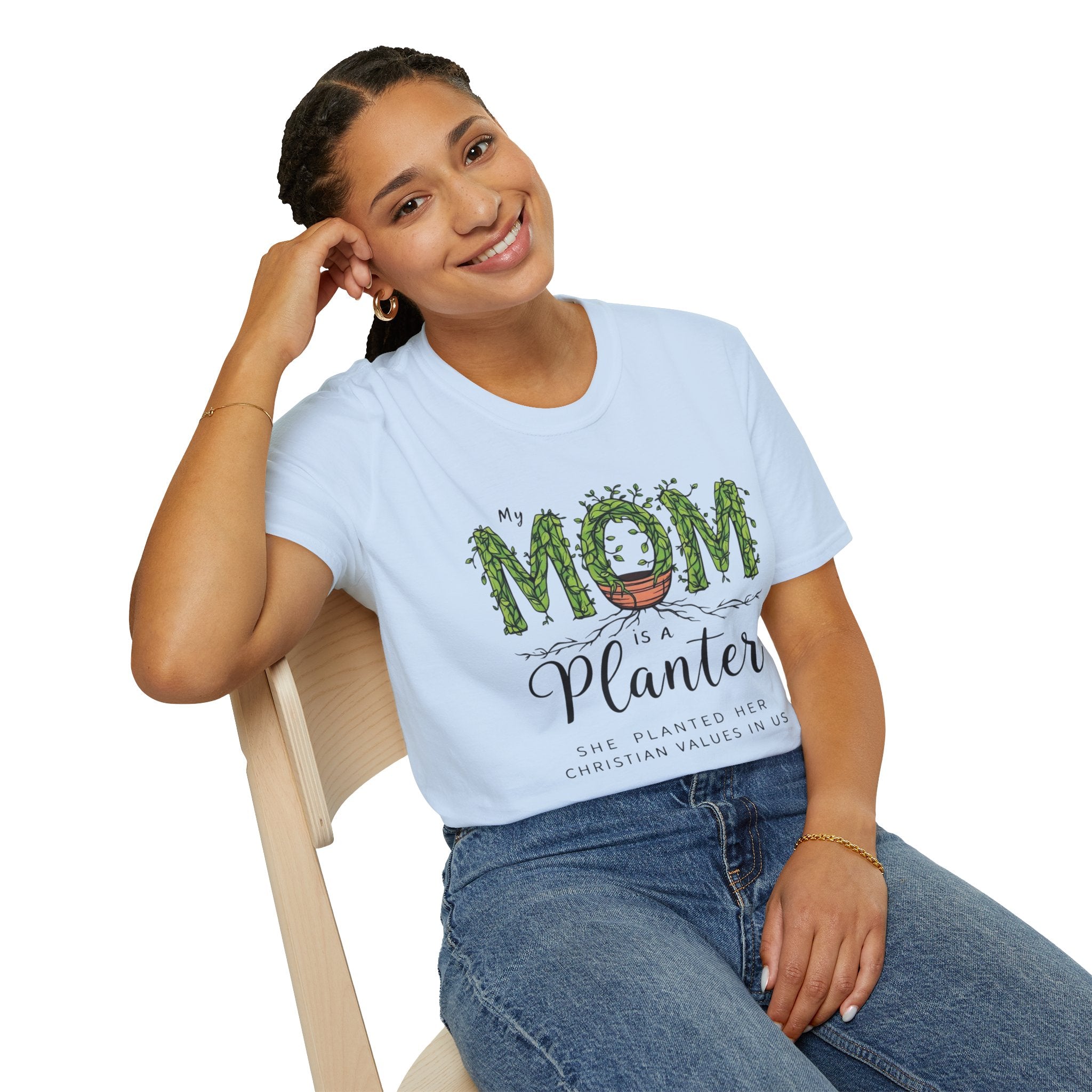 Mom Is a Planter T-Shirt — Christian Gardening Mother's Day Gift