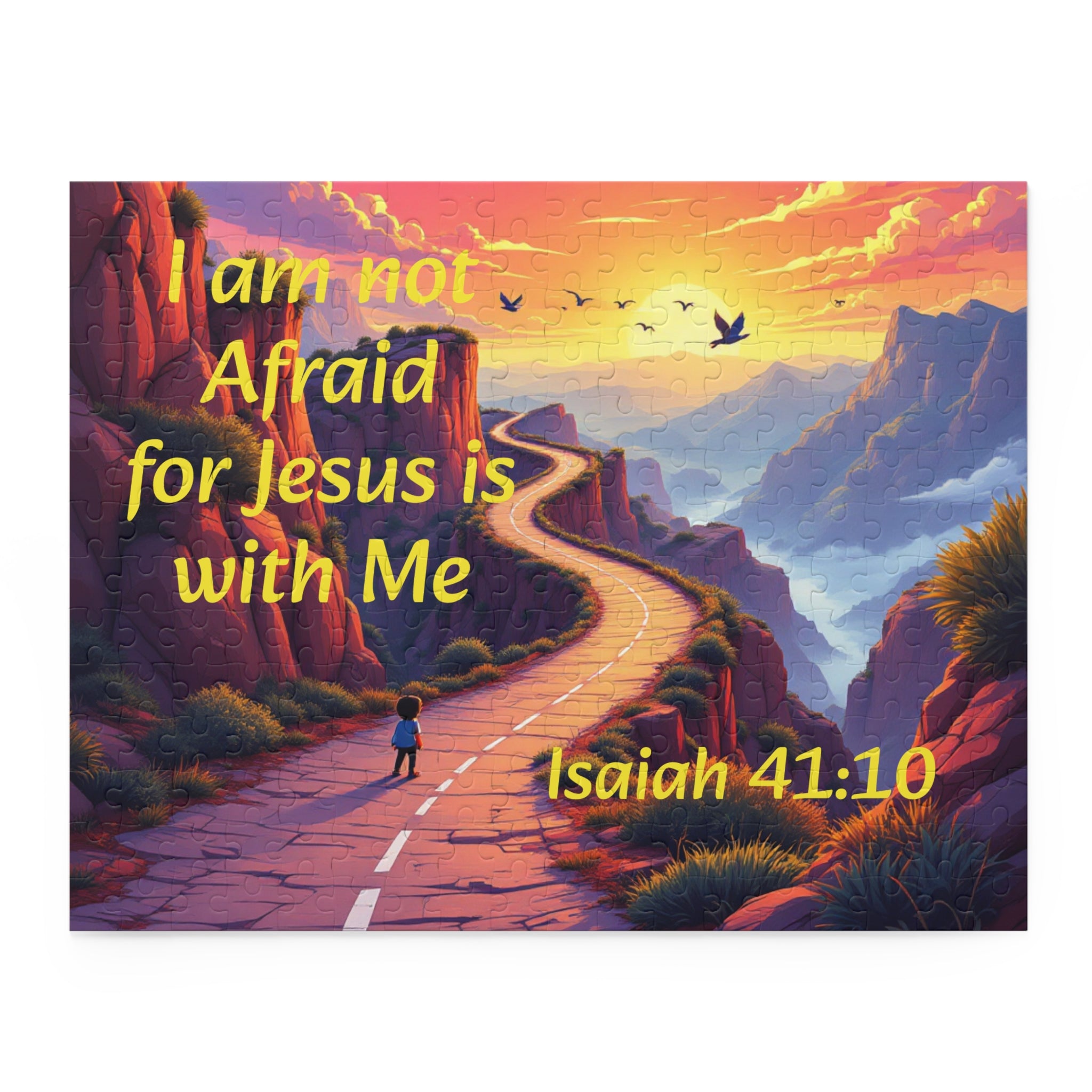 Christian Inspirational Puzzle — "I Am Not Afraid for Jesus Is With Me" (120/252/500 pcs)