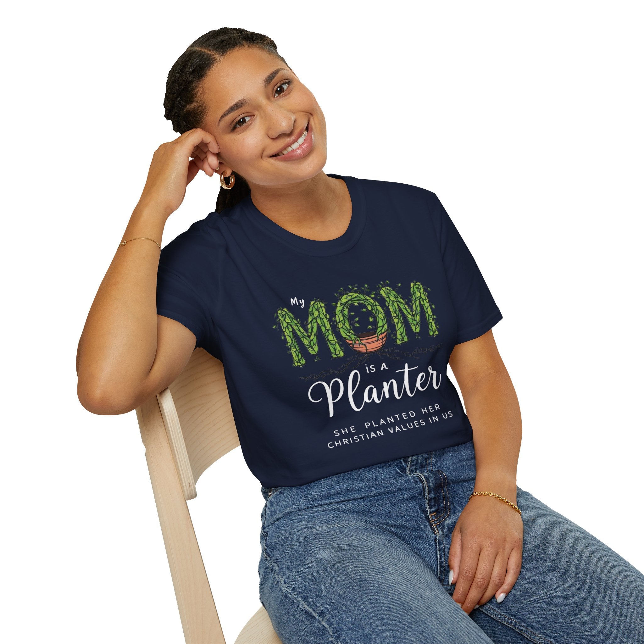 Mom Is a Planter T-Shirt — Christian Gardening Mother's Day Gift