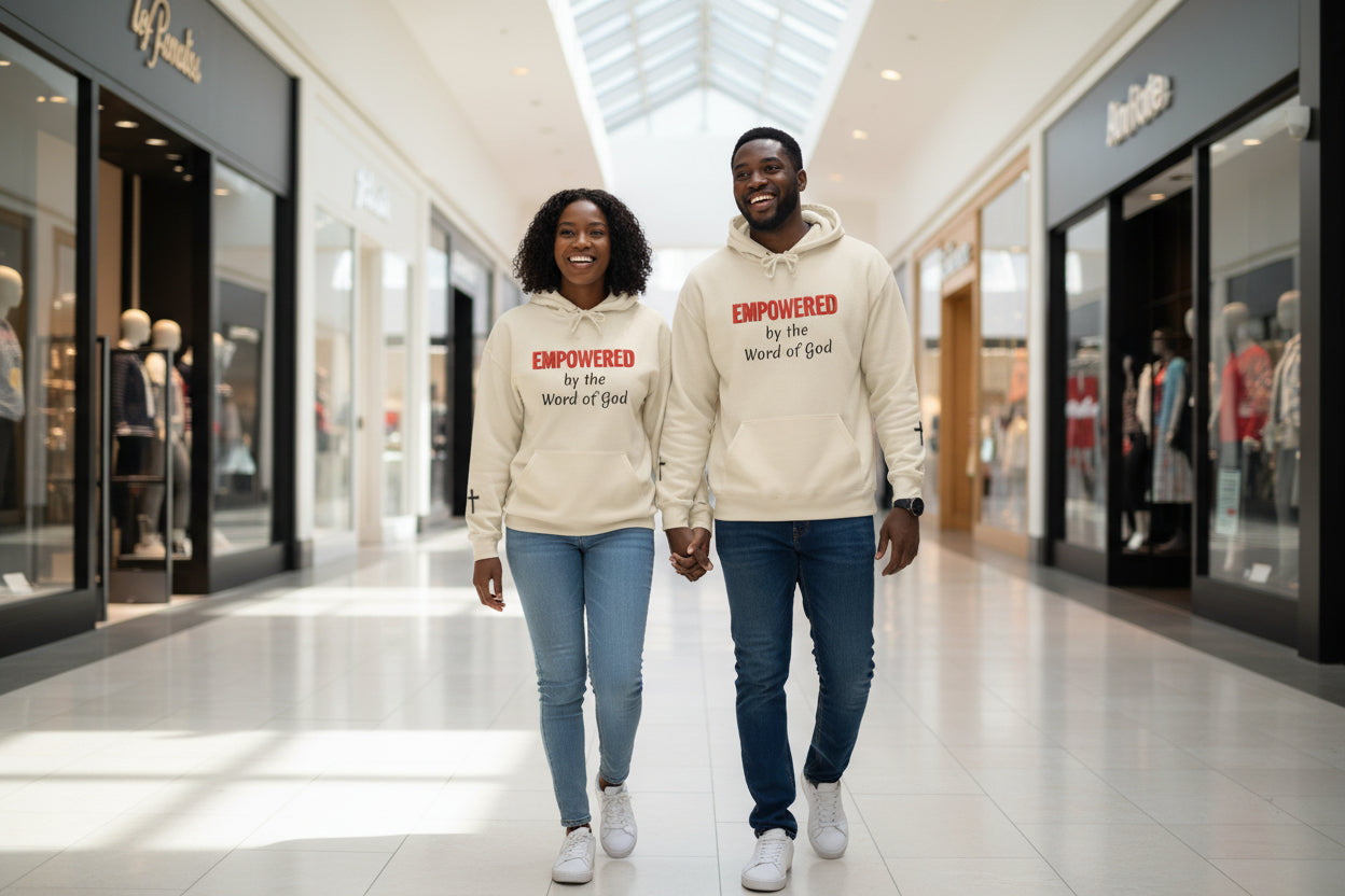 Empowered by the Word of God Hoodie — Christian Faith Inspirational Pullover