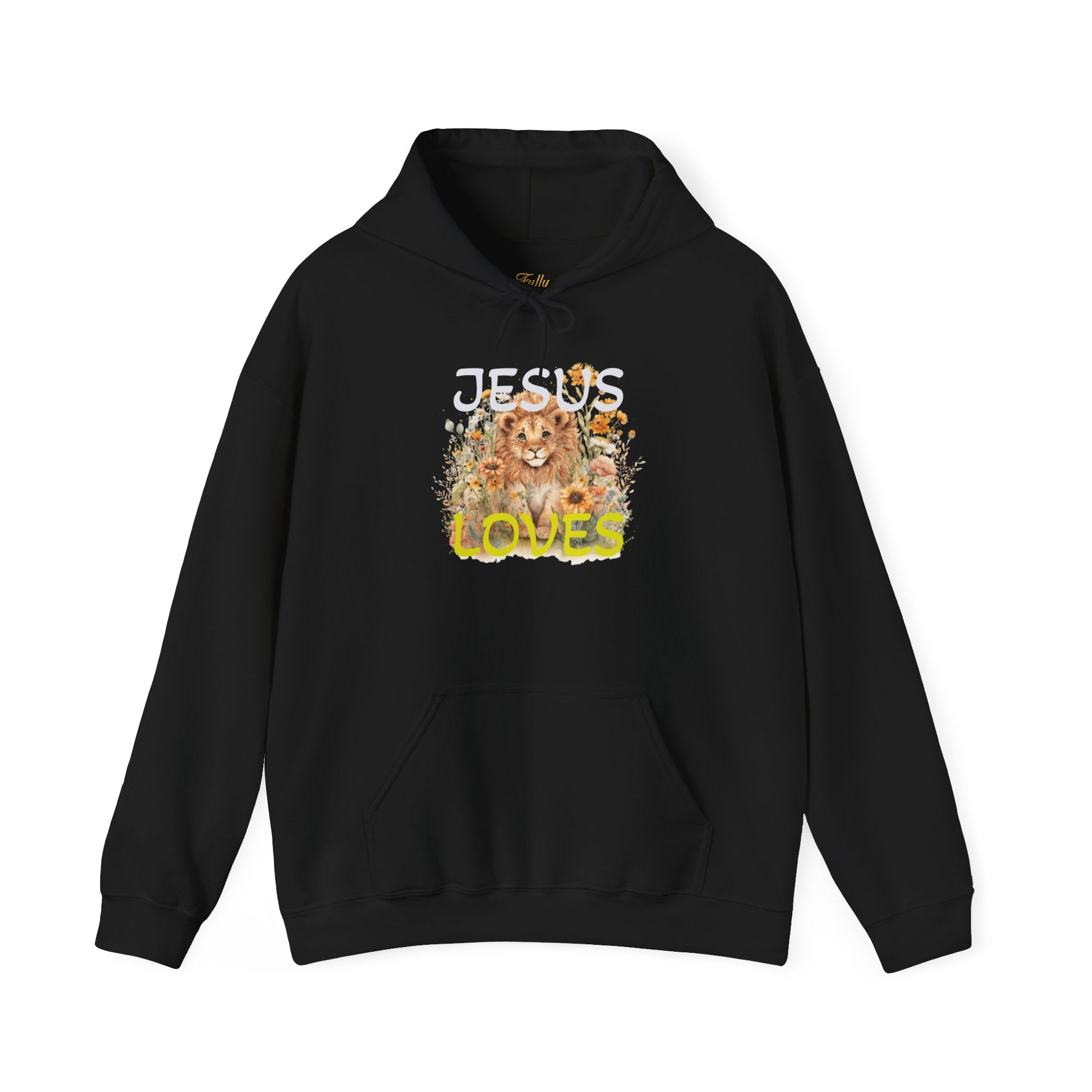 Jesus Loves Lion Hoodie - Faith-Inspired Christian Pullover