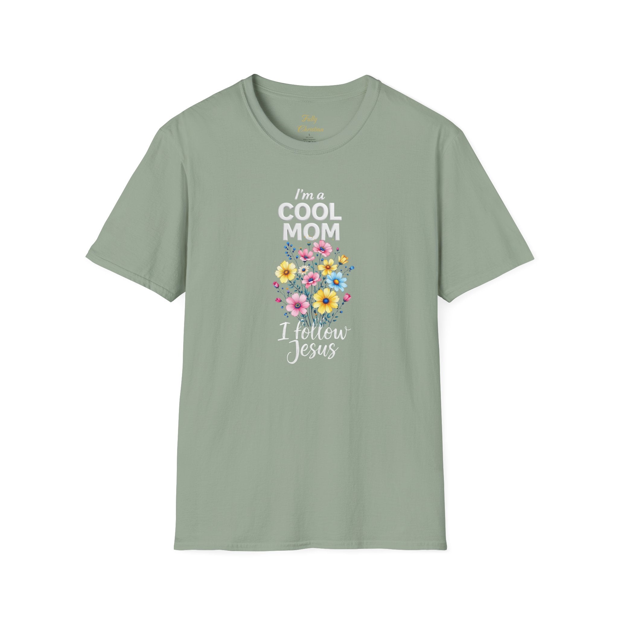 Cool Mom T-Shirt — “I’m a Cool Mom, I Follow Jesus” Christian Mom Tee