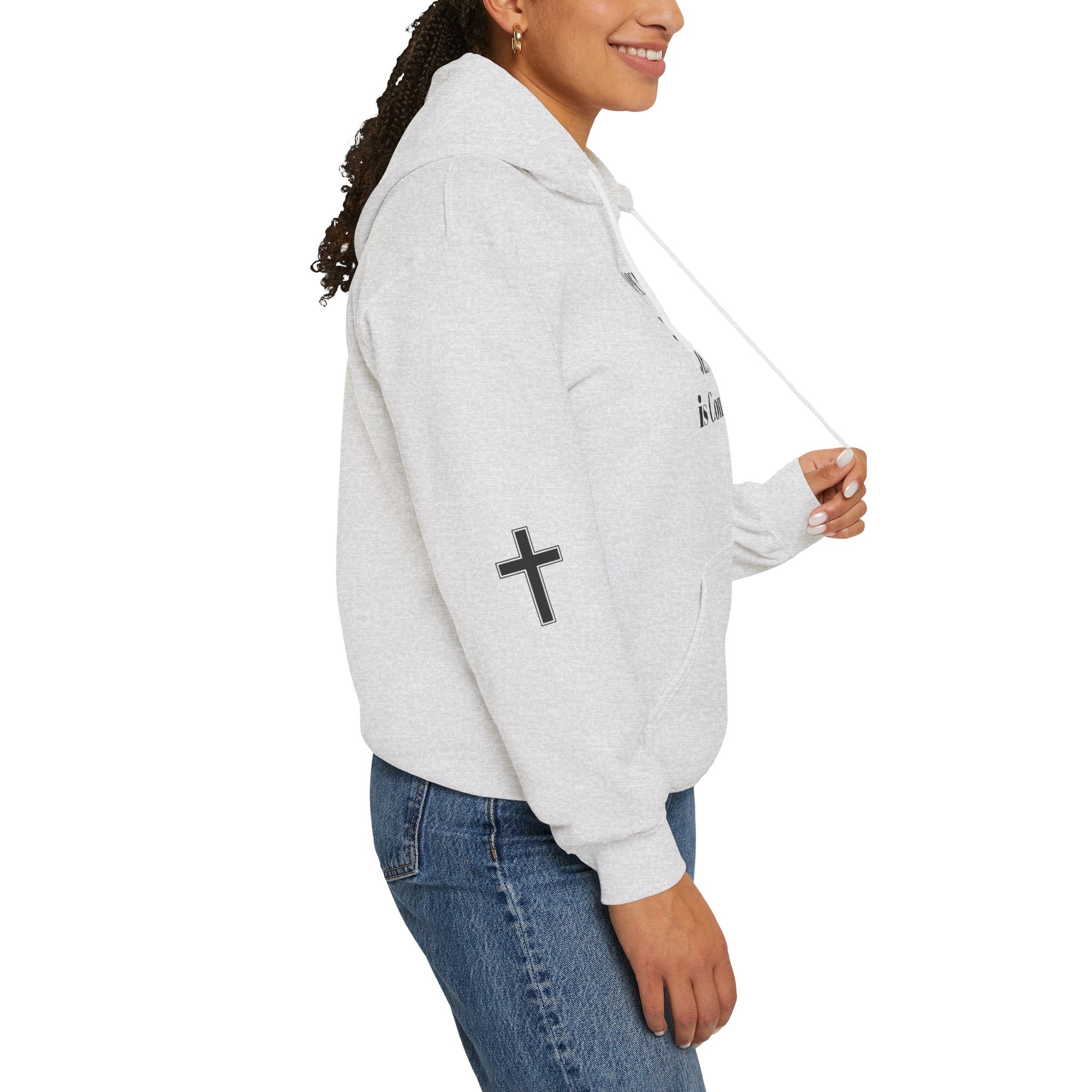 Religious Hoodie - "Open Your Eyes, JESUS is Coming!" Pullover