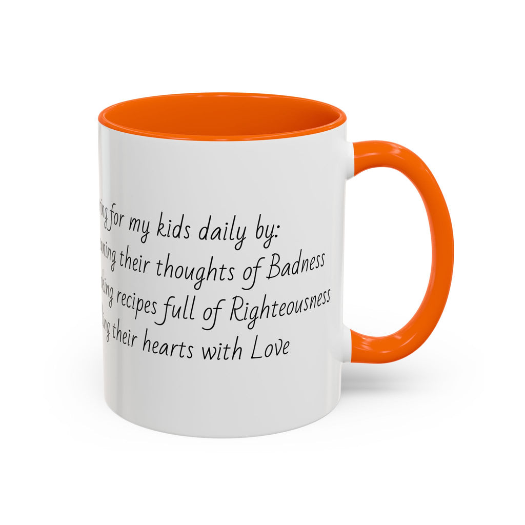 Mama Home Coffee Mug — Inspirational "Praying for My Kids" Accent Mug (11/15oz)