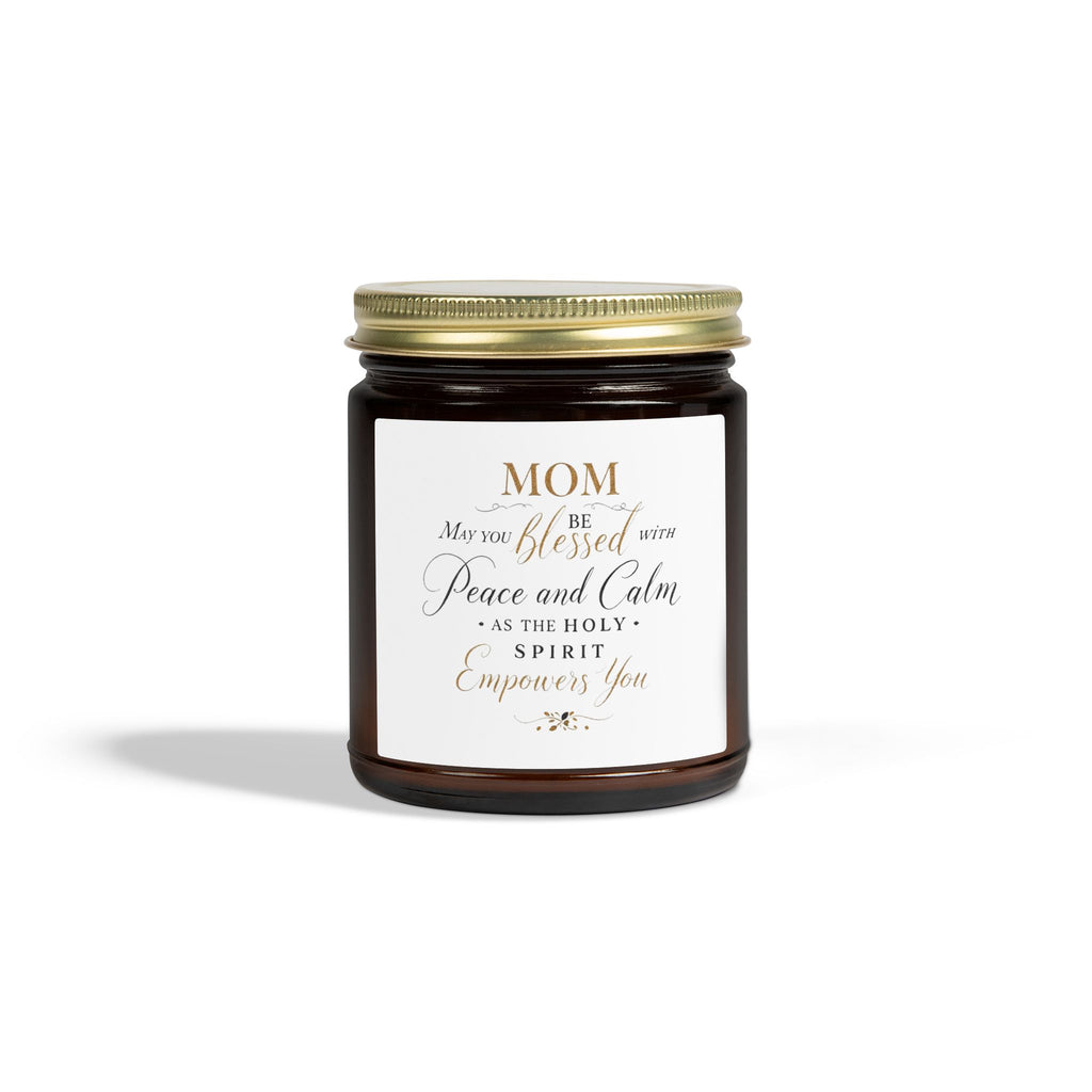 Mom Prayer Candle — Coconut Apricot Scented Jar (4oz/9oz)