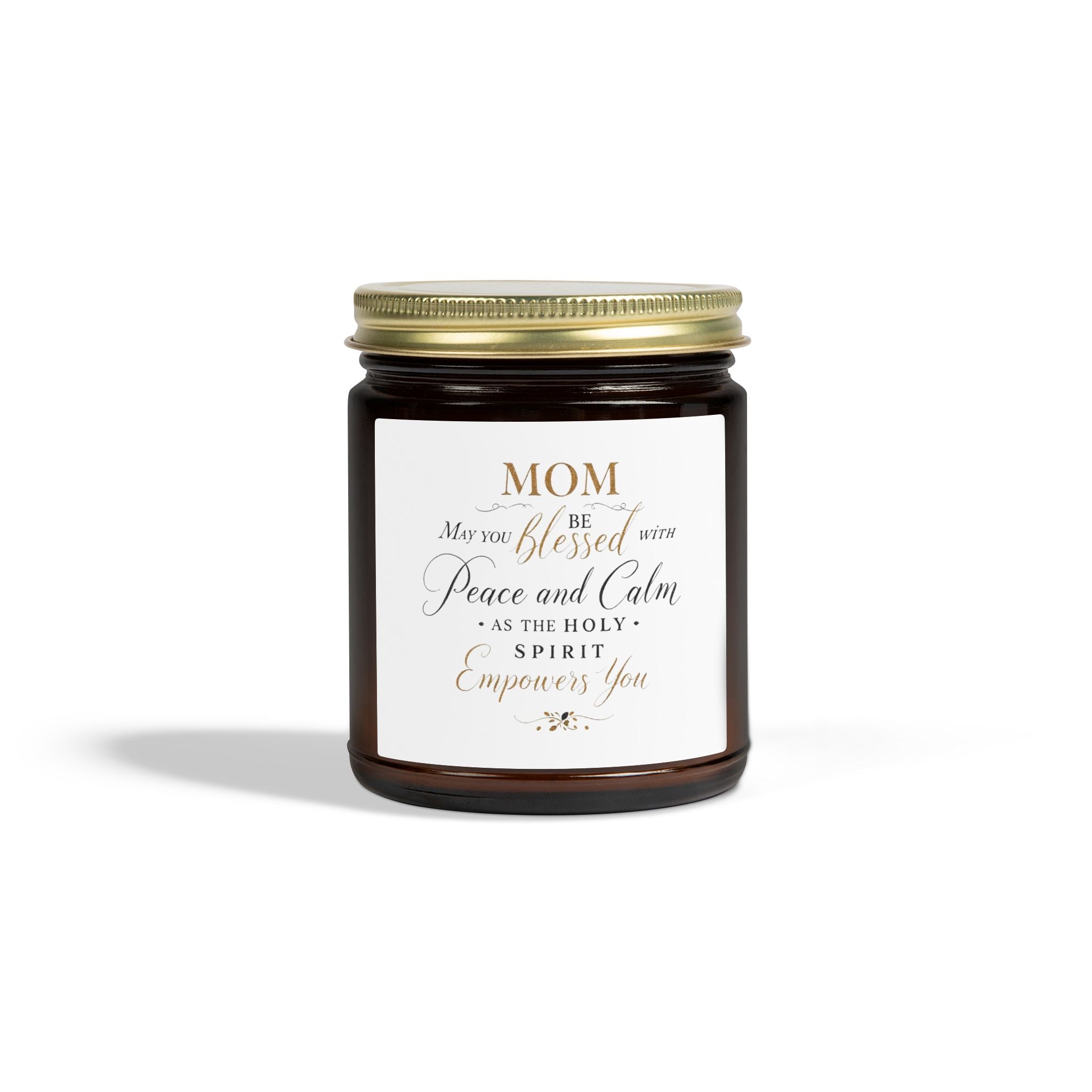 Mom Prayer Candle — Coconut Apricot Scented Jar (4oz/9oz)