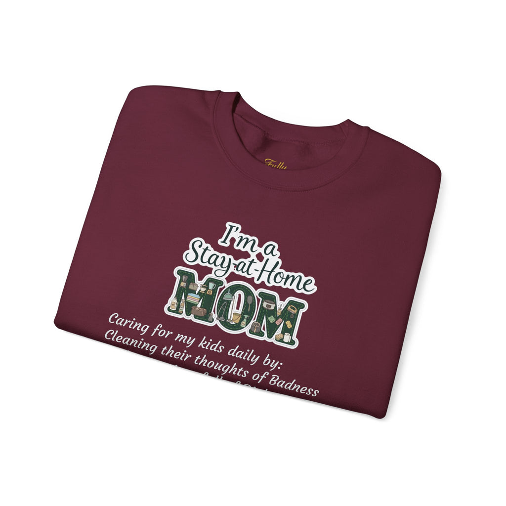 Stay at Home Mom Sweatshirt — 'I'm a Stay at Home MOM' Cozy Crewneck for Mothers