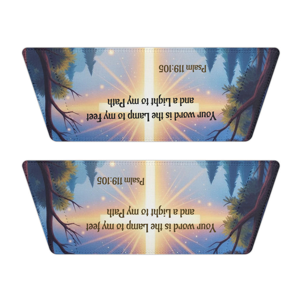 Youth Scripture Slide Sandals — "Your word is the Lamp to my feet" Psalm 119:105