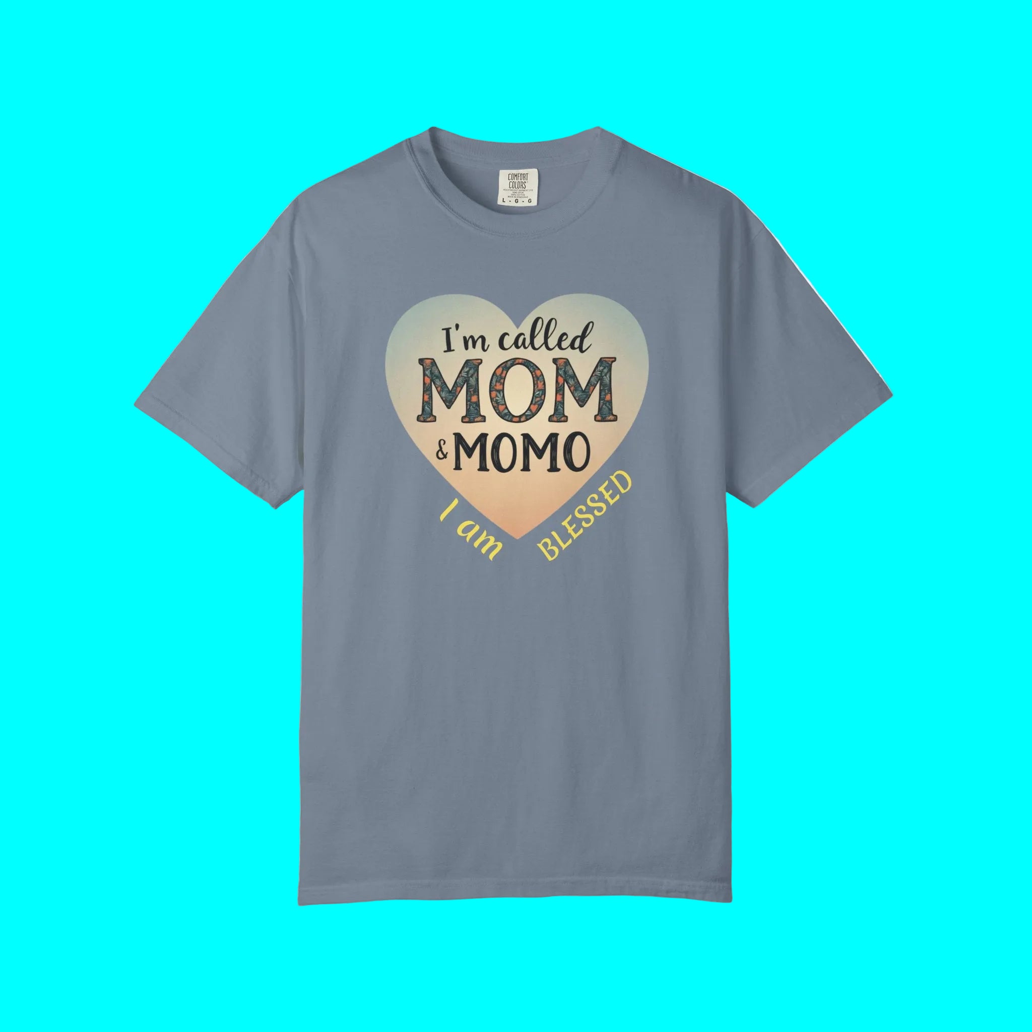 I'm Called Mom & Momo T-Shirt — "I Am Blessed" Heart Design