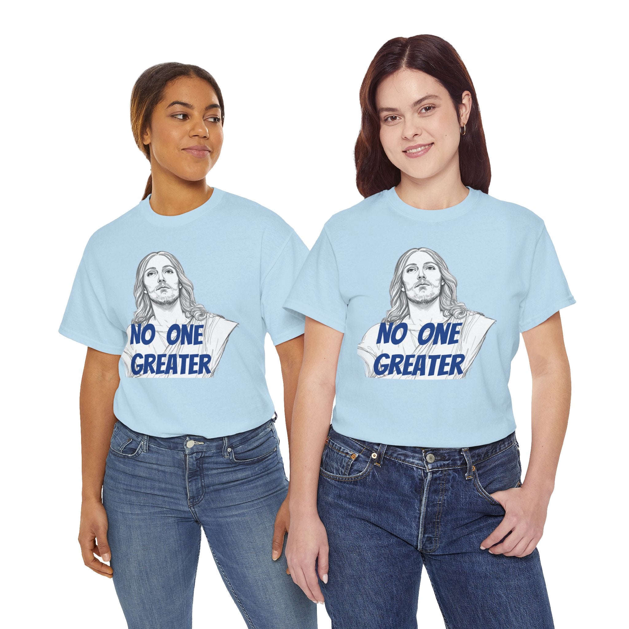 Inspirational Tee - NO ONE GREATER Unisex Heavy Cotton