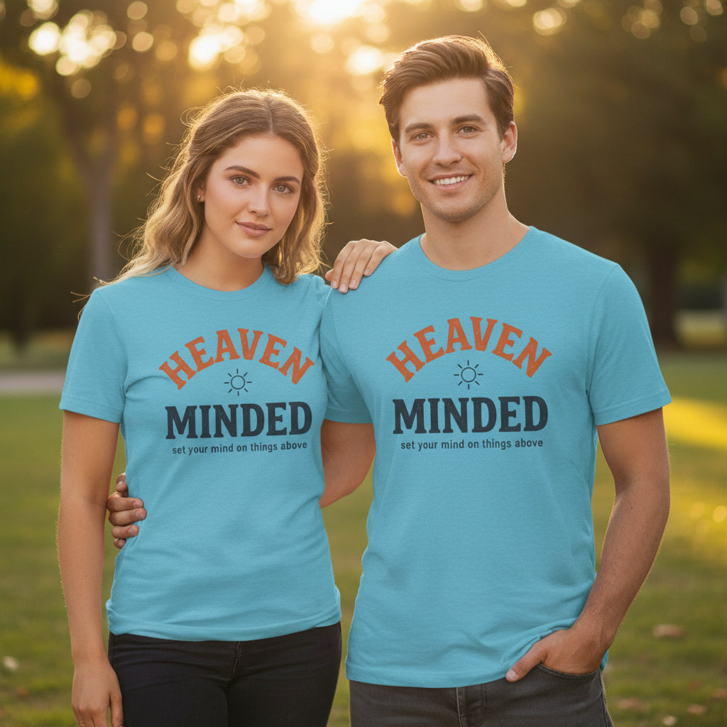 Heaven Minded Tee — Faith-Inspired Graphic T-Shirt