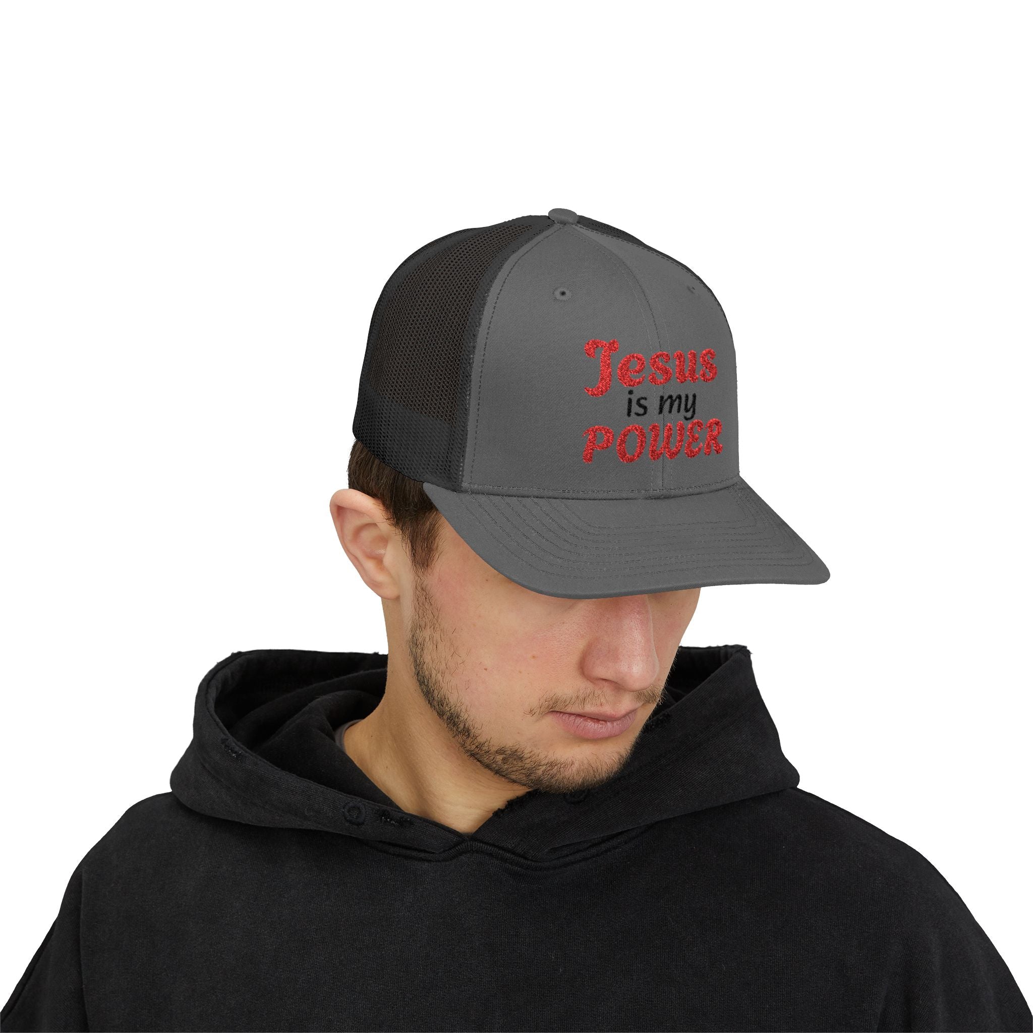 Embroidered Jesus Snapback Cap