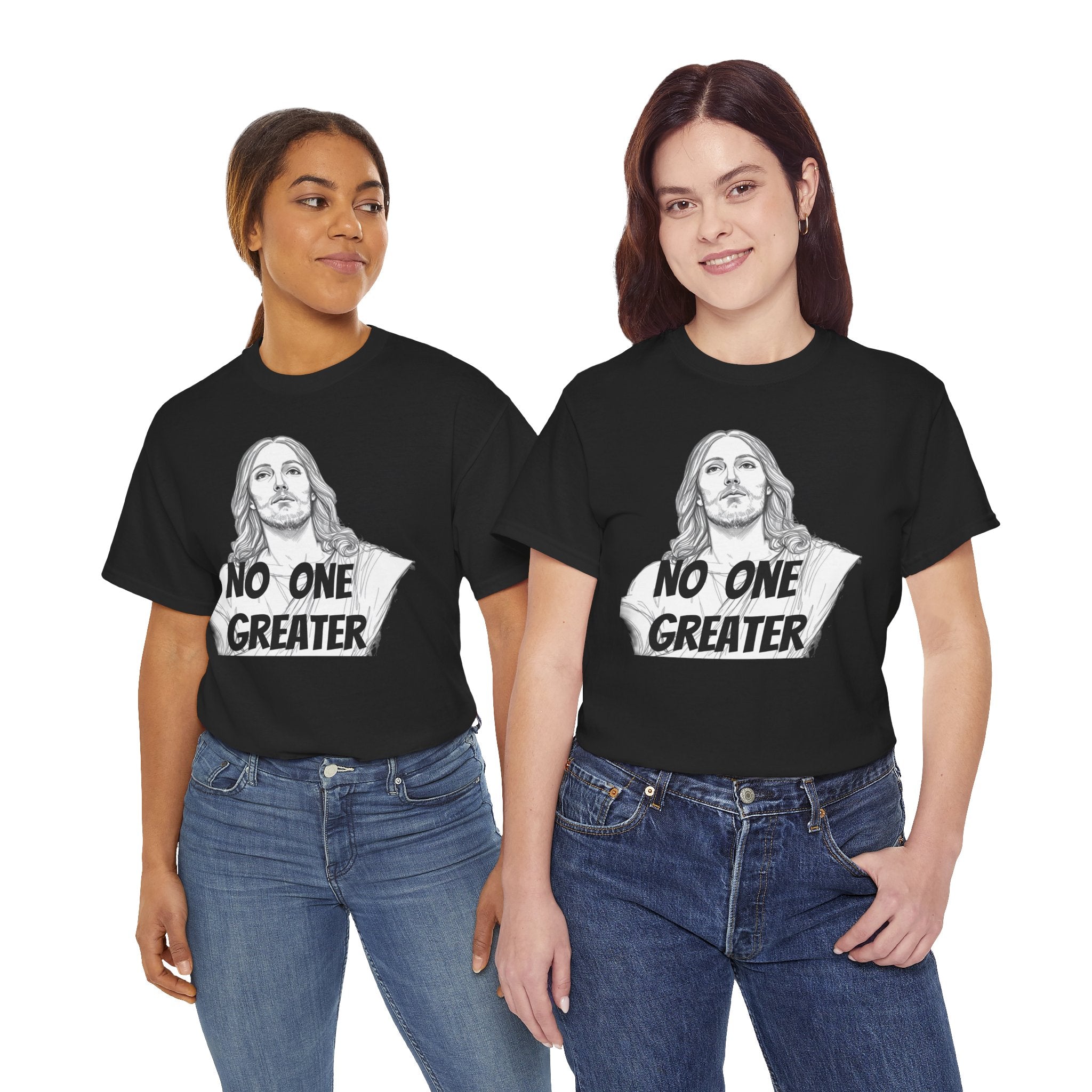 Inspirational Tee - NO ONE GREATER Unisex Heavy Cotton