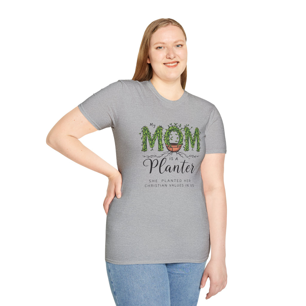 Mom Is a Planter T-Shirt — Christian Gardening Mother's Day Gift