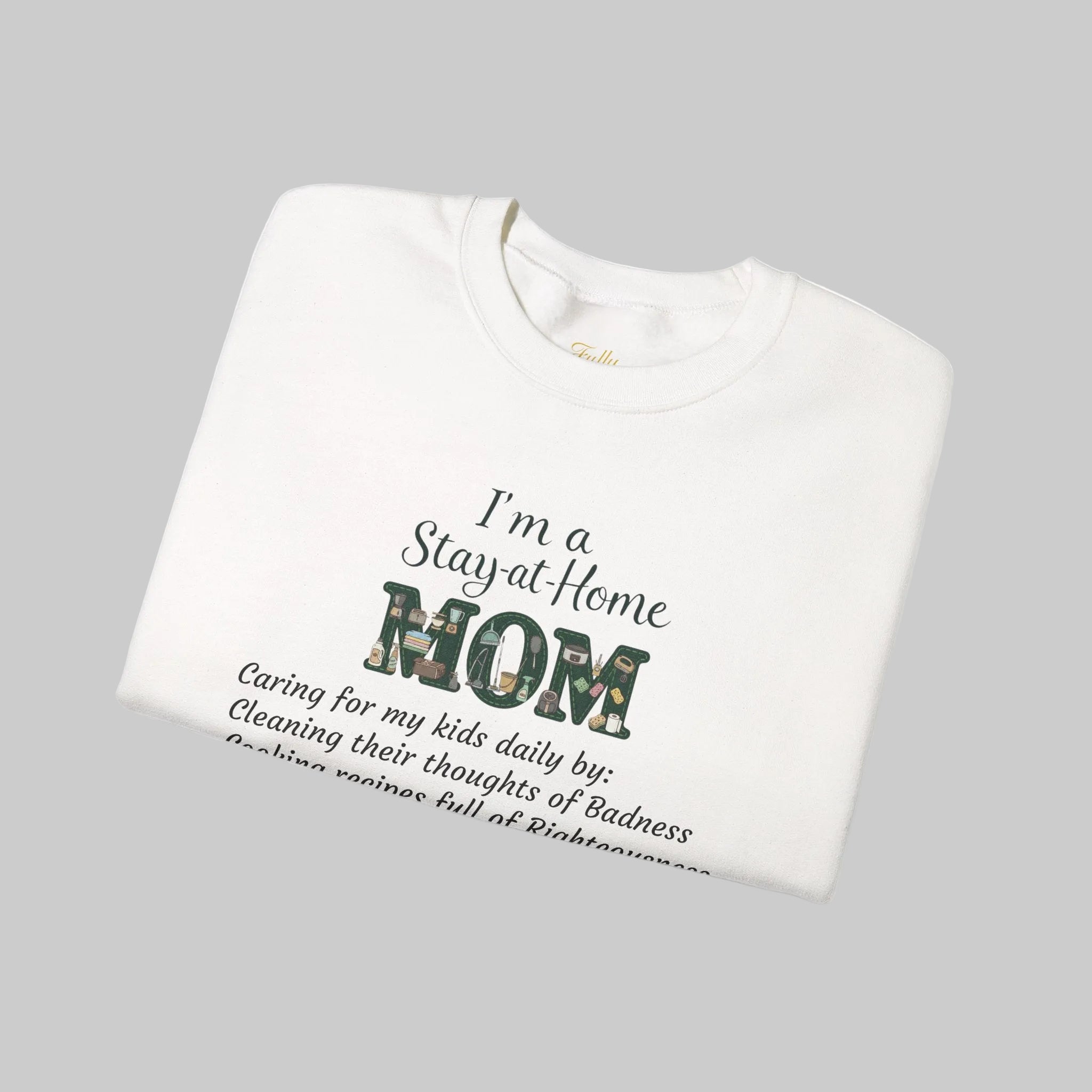 Stay at Home Mom Sweatshirt — 'I'm a Stay at Home MOM' Cozy Crewneck for Mothers