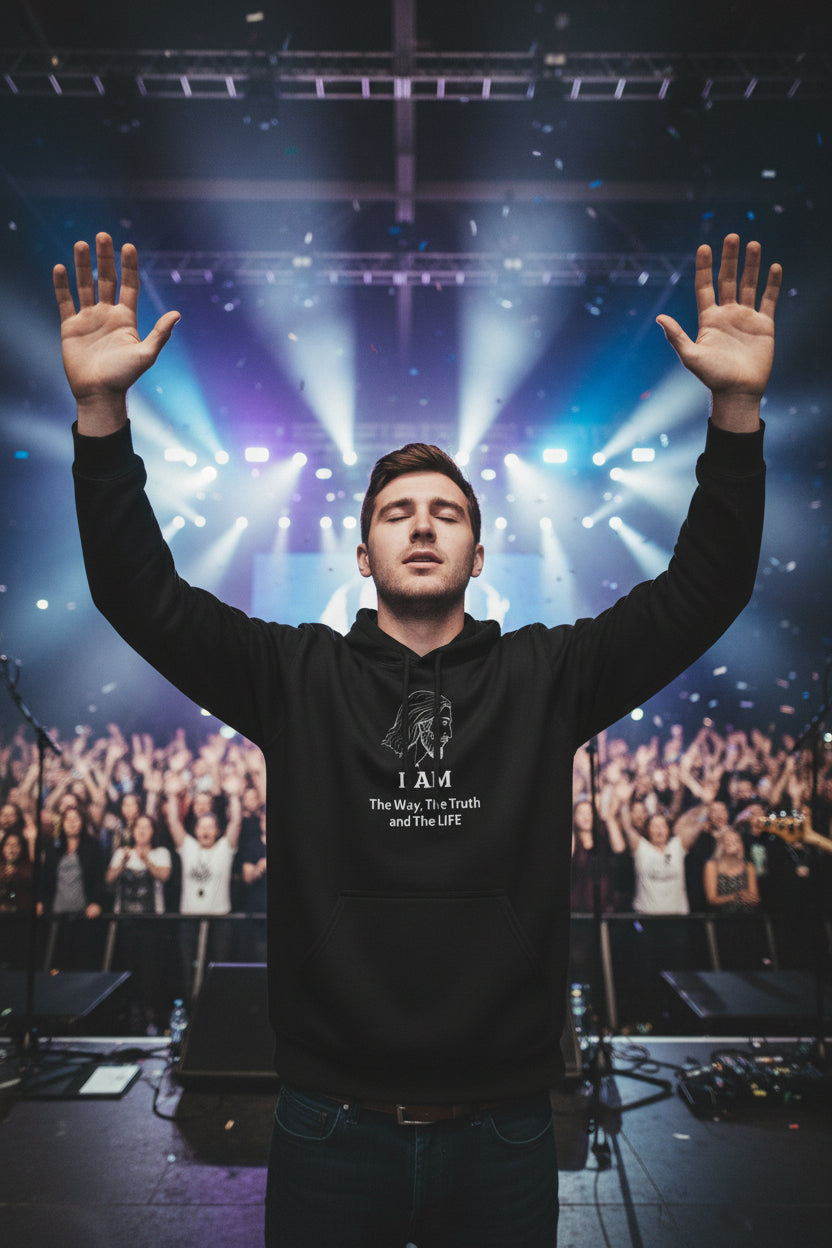 I AM Jesus Hoodie — "I AM The way, The truth and The LIFE" Christian Faith Pullover