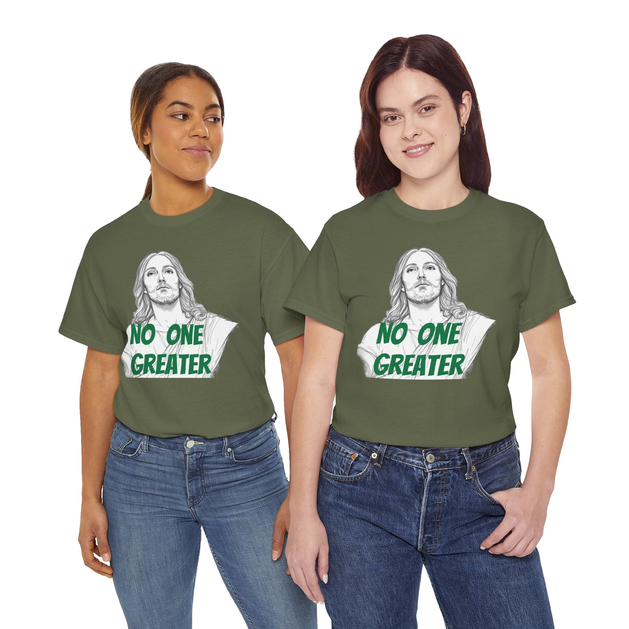 Inspirational Tee - NO ONE GREATER Unisex Heavy Cotton