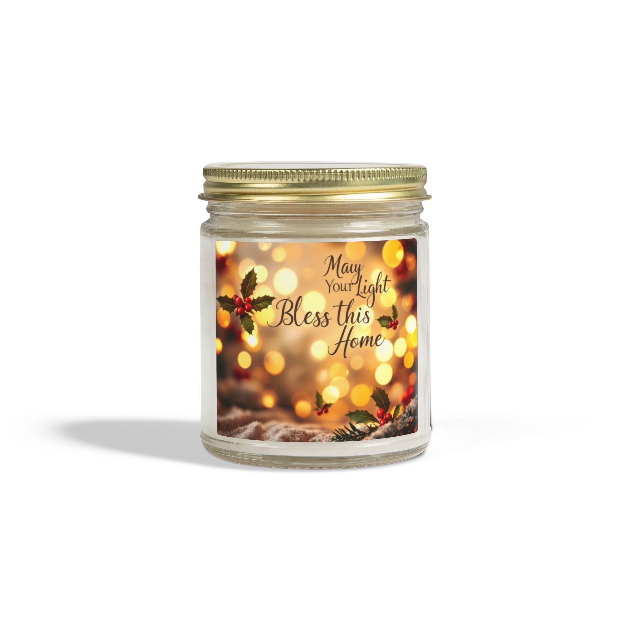 Scented Candle- 'May Your Light Bless This Home' (4oz, 9oz)