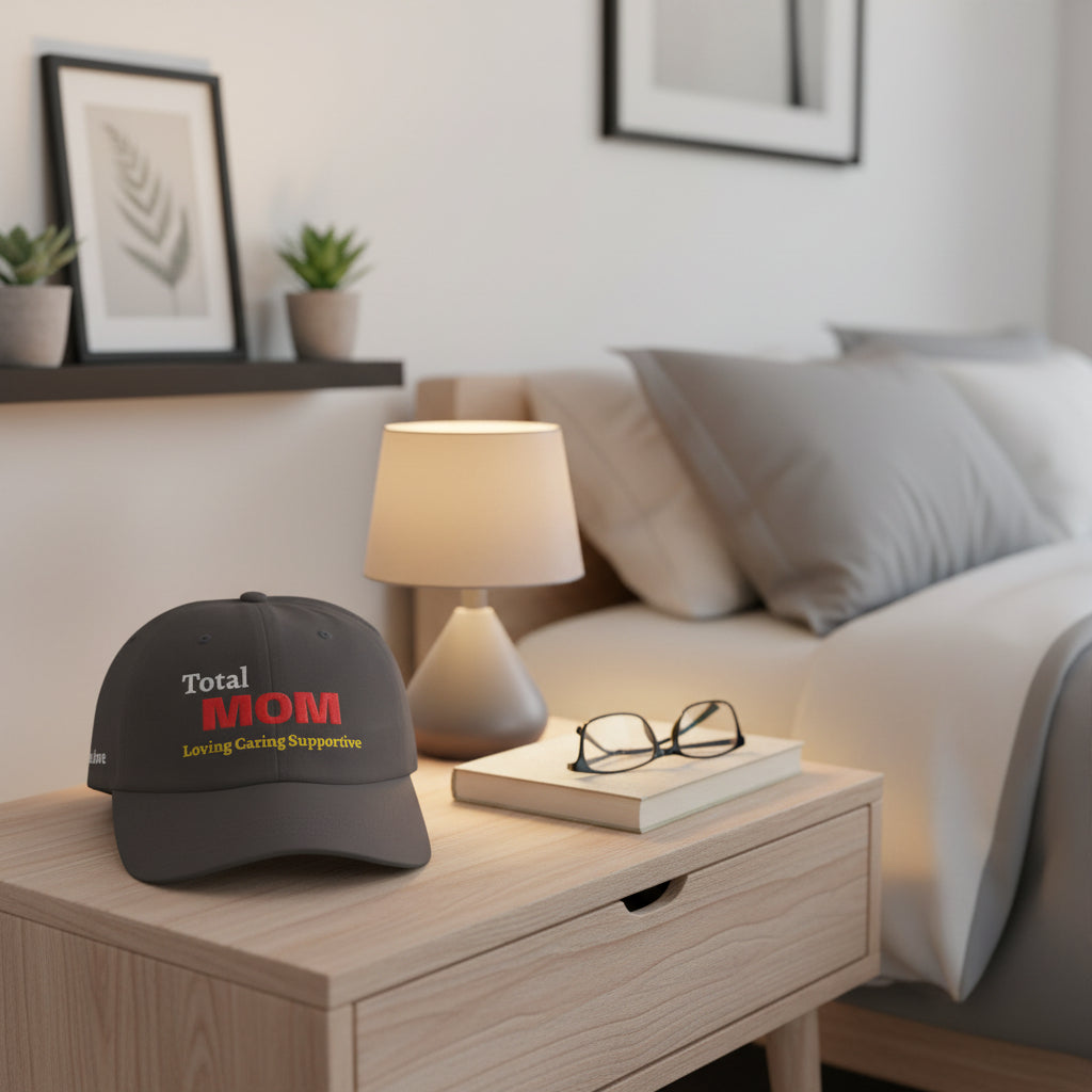 Total MOM Embroidered Dad Cap — Loving, Caring & Supportive Mother’s Day Hat