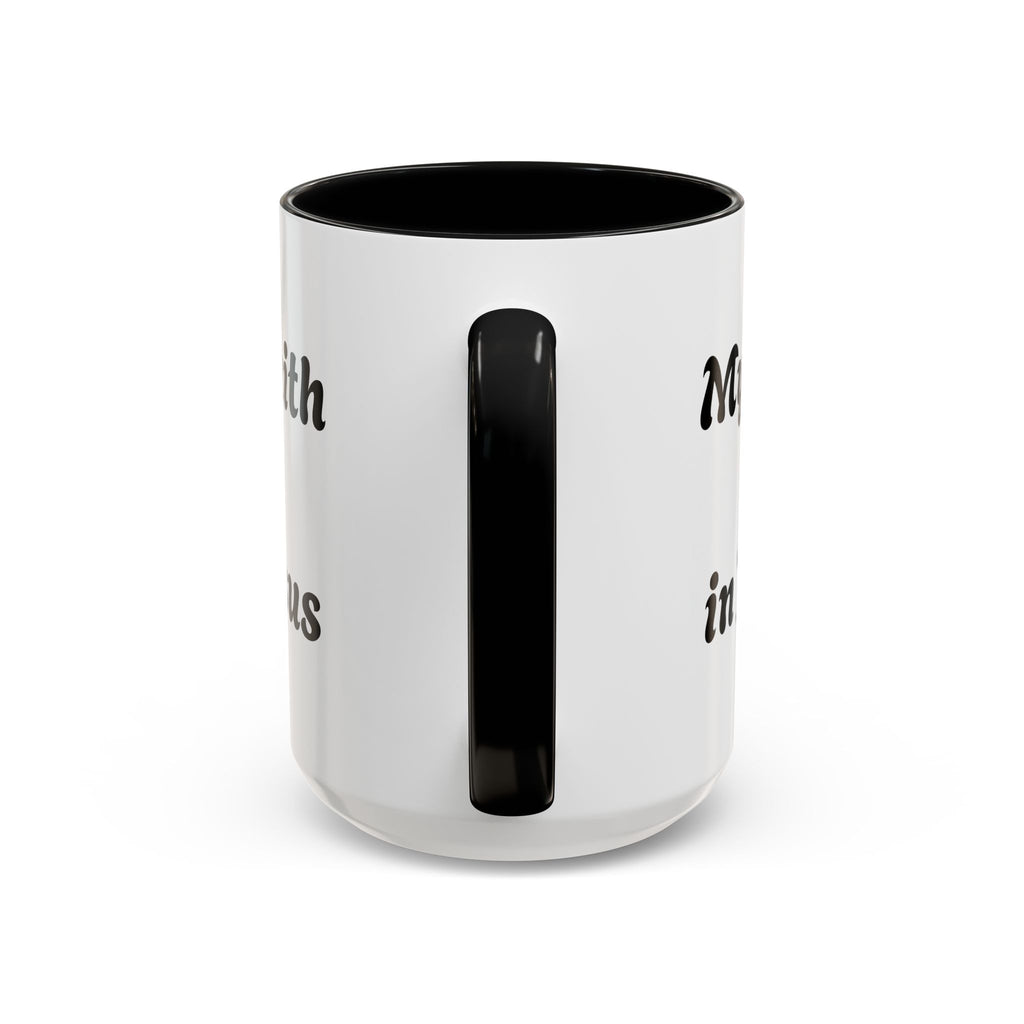 My Faith Is in Jesus Accent Coffee Mug — Christian Cross Tea Cup (11/15oz)