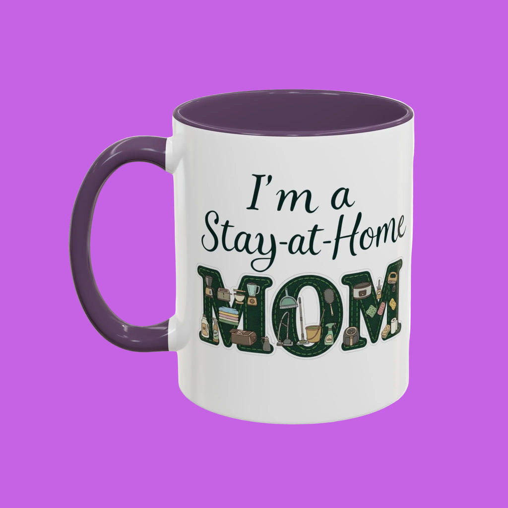 Mama Home Coffee Mug — Inspirational "Praying for My Kids" Accent Mug (11/15oz)
