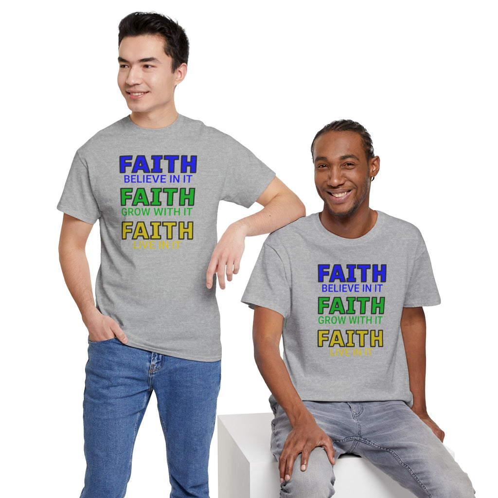 Faith-Inspired Unisex Cotton Tee, Spiritual T-Shirt, Inspirational Apparel, Gift for Believers, Everyday Wear, Positive Vibes
