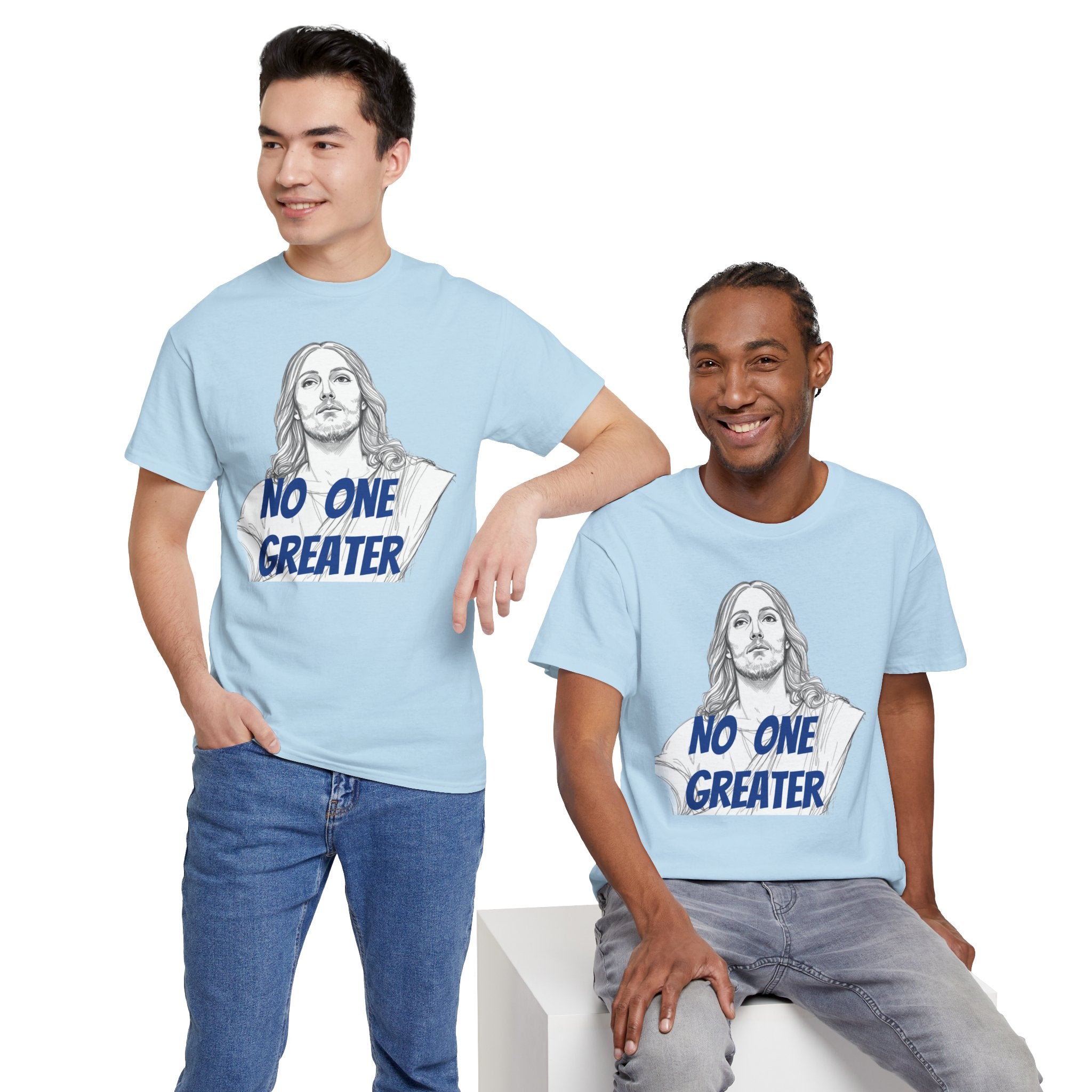 Inspirational Tee - NO ONE GREATER Unisex Heavy Cotton