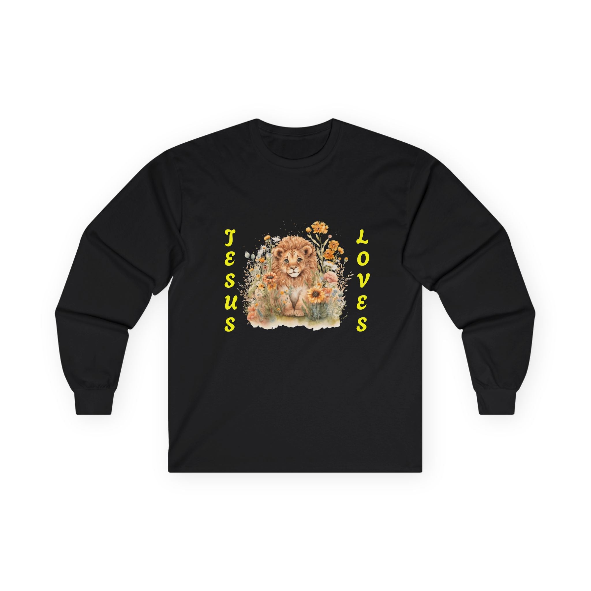 Jesus Loves Lion Cub Long Sleeve Tee