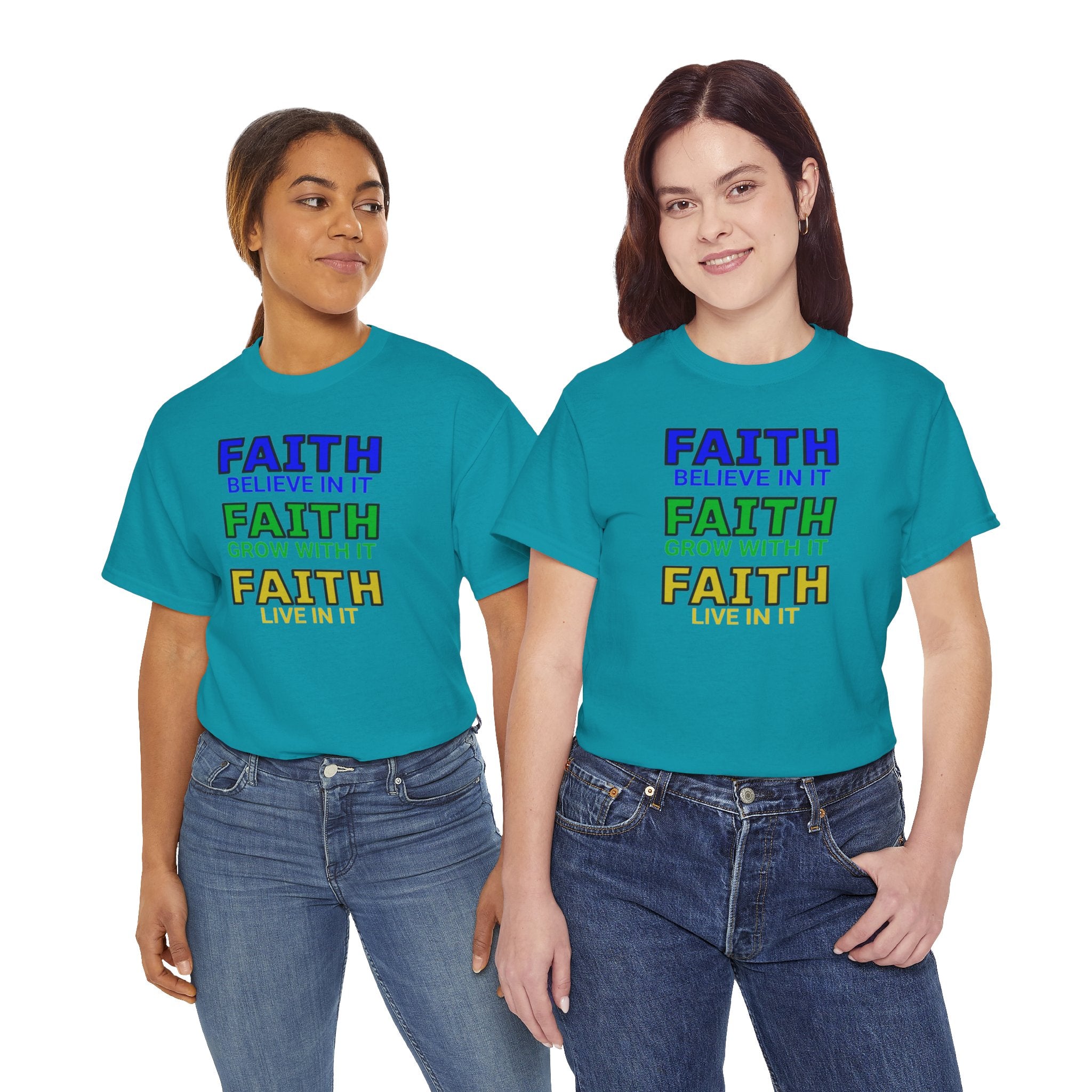 Faith-Inspired Unisex Cotton Tee, Spiritual T-Shirt, Inspirational Apparel, Gift for Believers, Everyday Wear, Positive Vibes