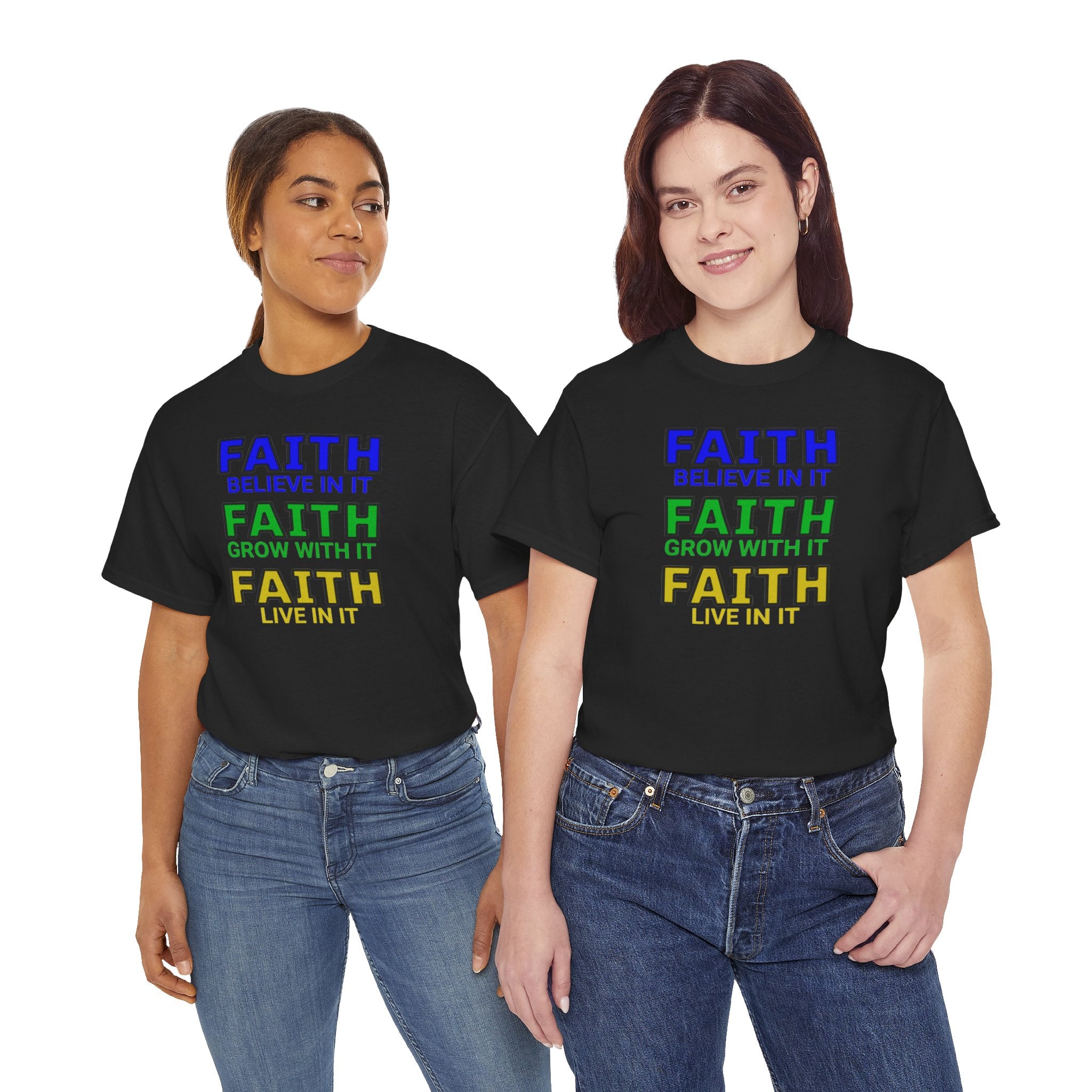 Faith-Inspired Unisex Cotton Tee, Spiritual T-Shirt, Inspirational Apparel, Gift for Believers, Everyday Wear, Positive Vibes