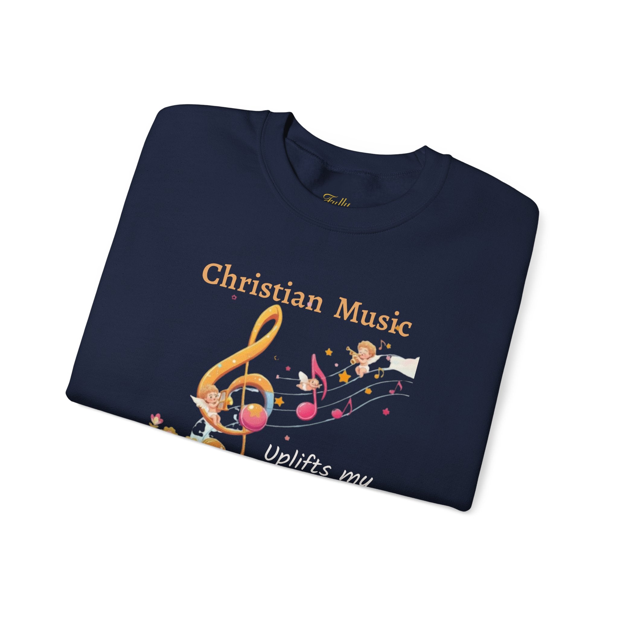 Christian Music Uplifts My Soul Crewneck Sweatshirt