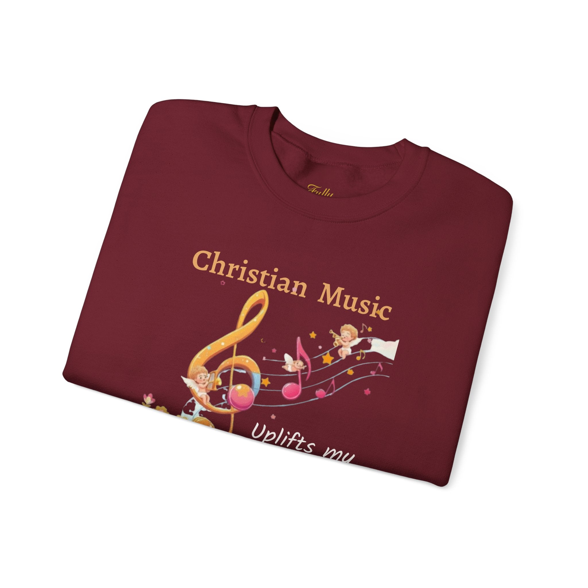 Christian Music Uplifts My Soul Crewneck Sweatshirt
