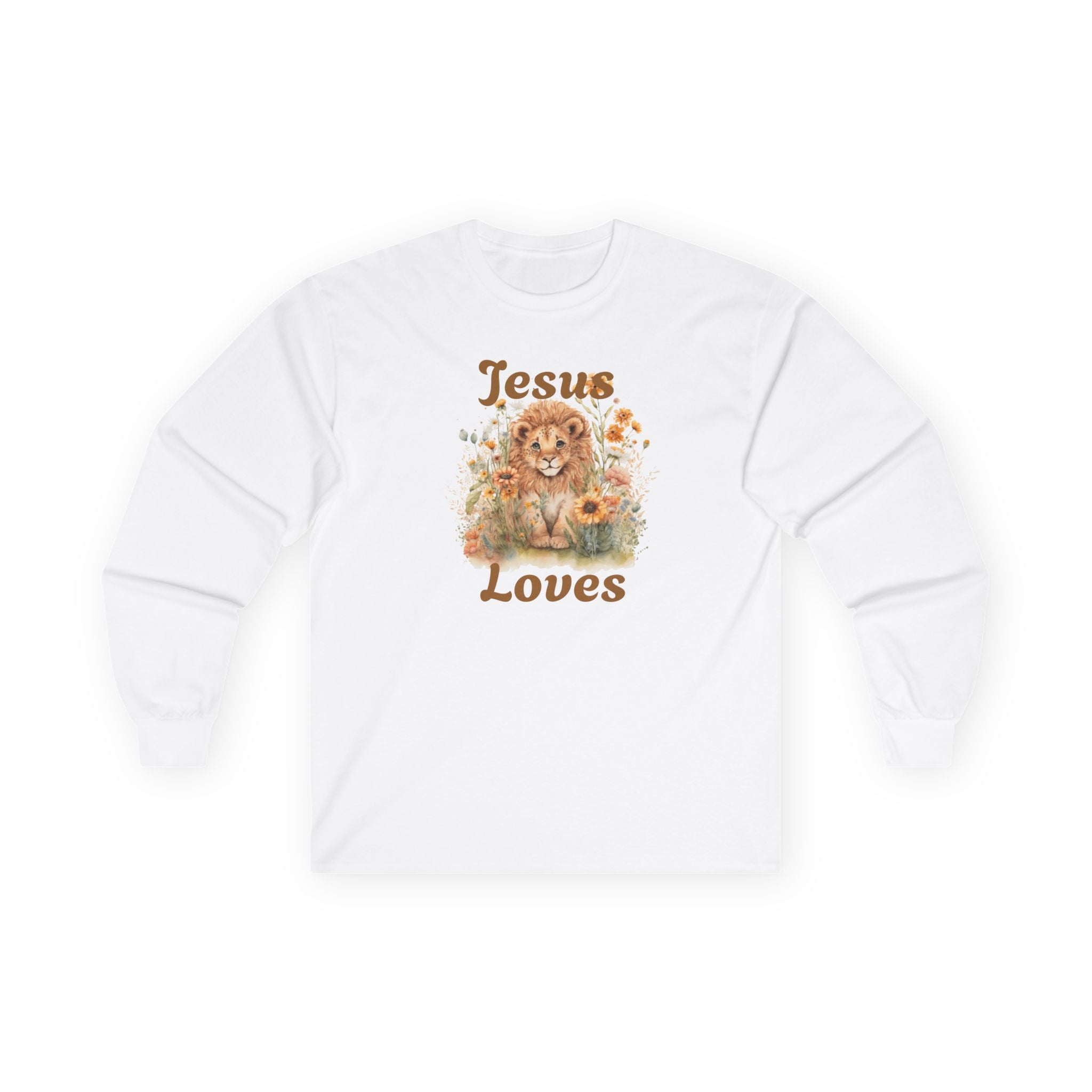 Jesus Loves Lion Cub Long Sleeve Tee