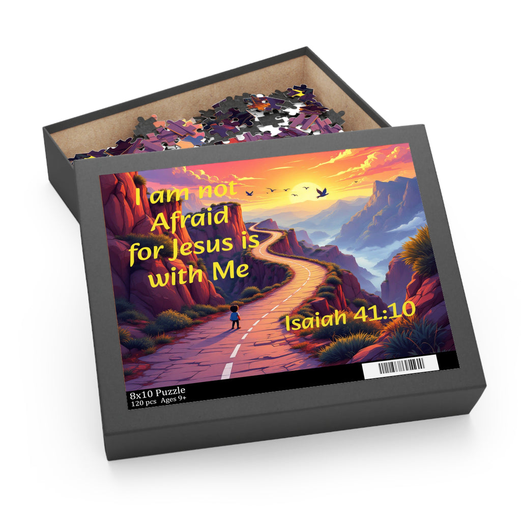 Christian Inspirational Puzzle — "I Am Not Afraid for Jesus Is With Me" (120/252/500 pcs) – Christian faith apparel & gifts 