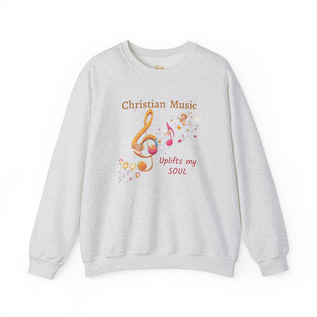 Christian Music Uplifts My Soul Crewneck Sweatshirt