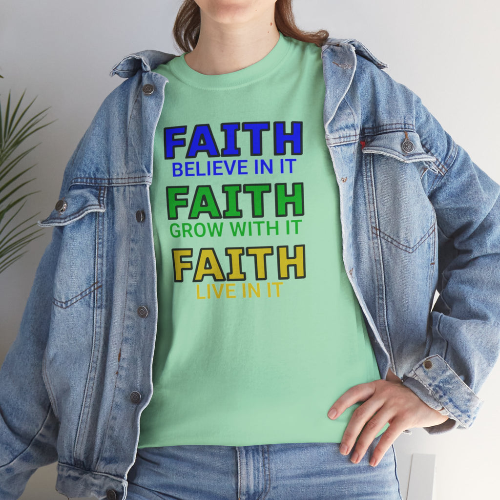 Faith-Inspired Unisex Cotton Tee, Spiritual T-Shirt, Inspirational Apparel, Gift for Believers, Everyday Wear, Positive Vibes