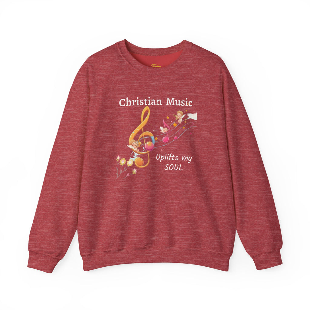 Christian Music Uplifts My Soul Crewneck Sweatshirt