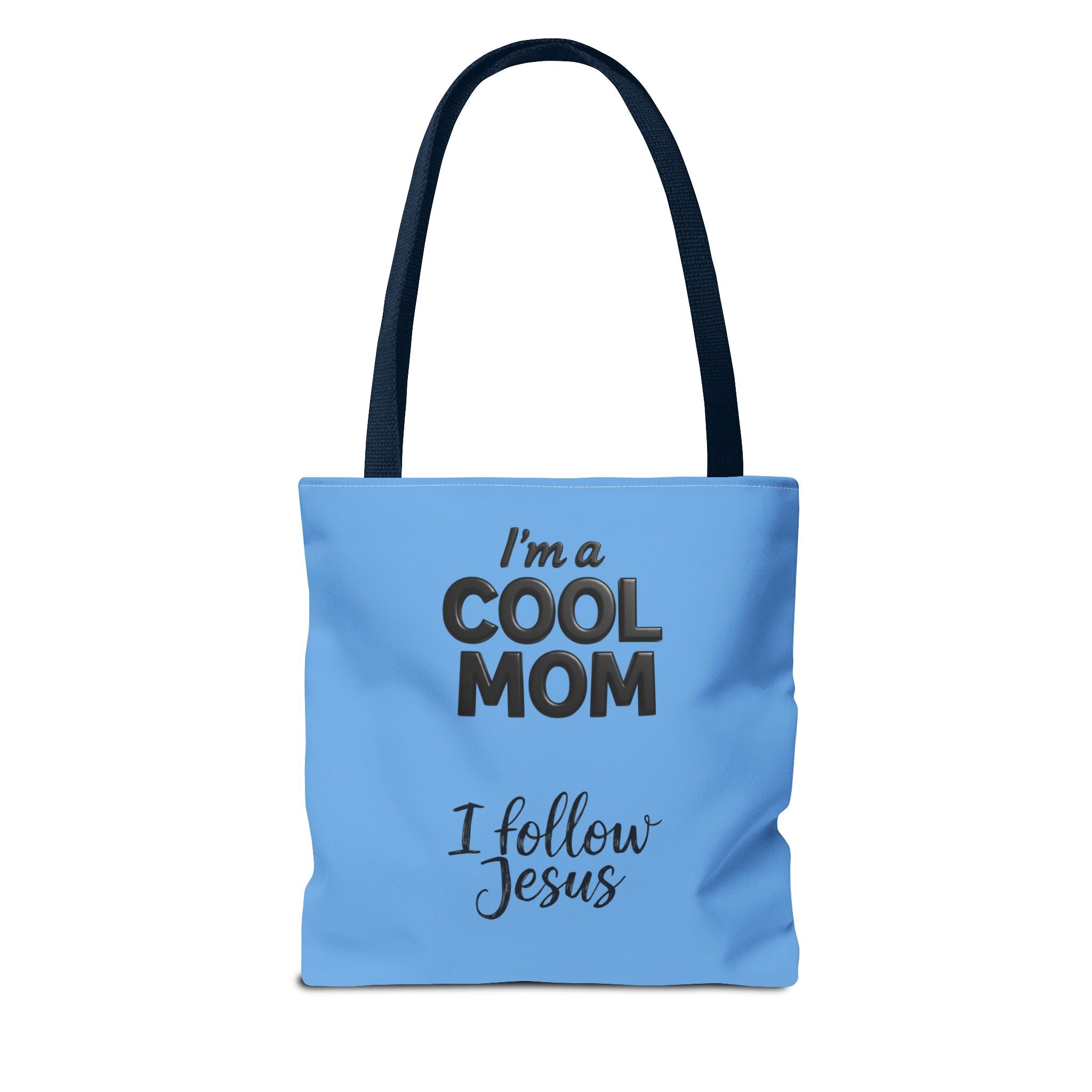 Cool Mom Tote Bag – "I Follow Jesus" Christian Faith Beach & Grocery Tote